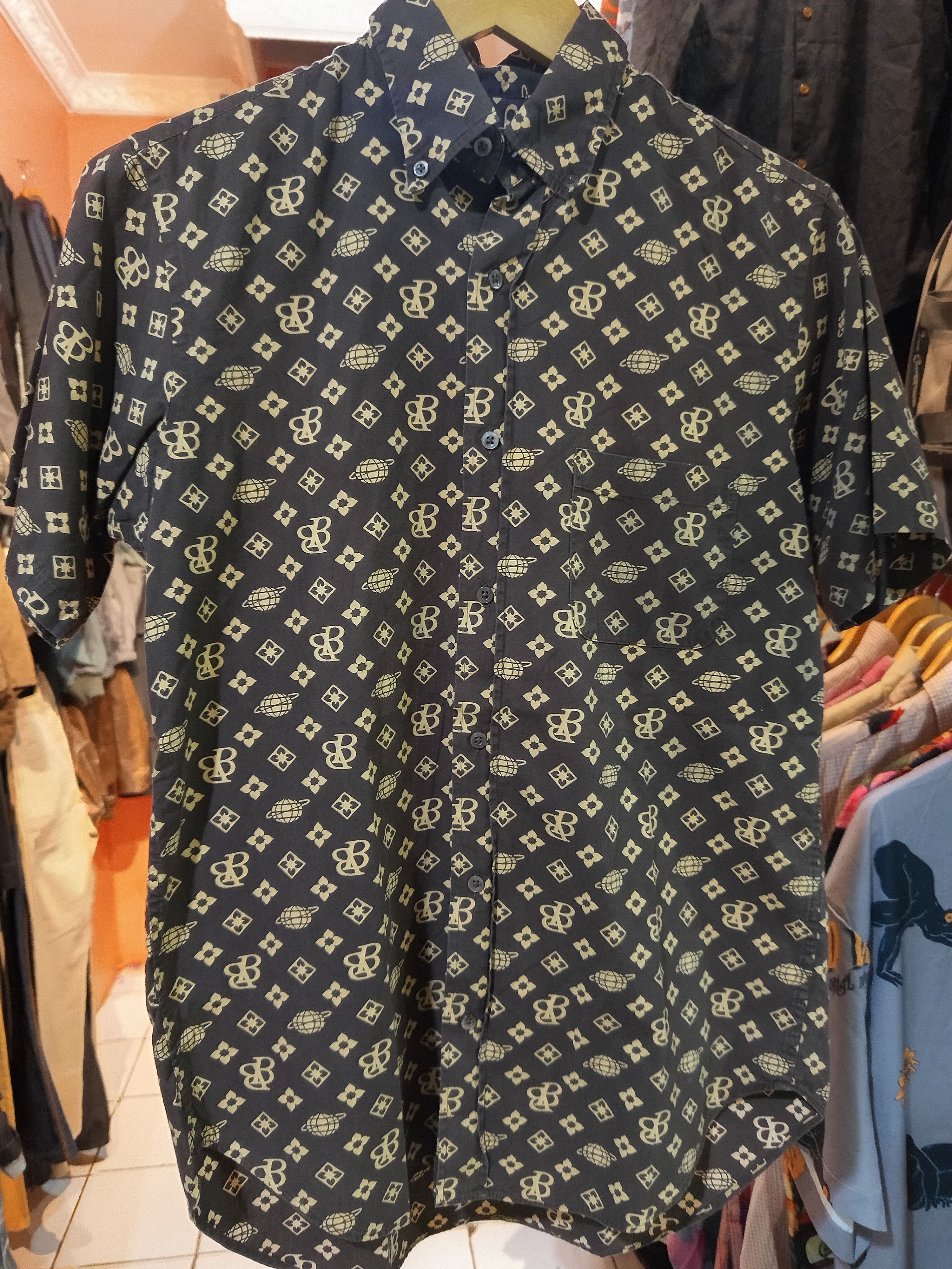 Beams Plus Beams Boy Monogram Print Short Sleeve Shirt Size US M / EU 48-50 / 2 - 3 Thumbnail