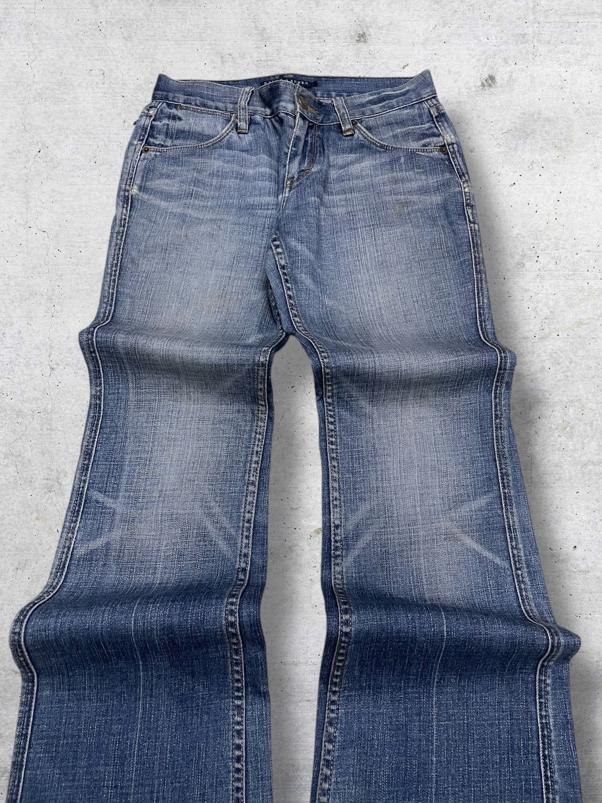 Polo Ralph Lauren VINTAGE POLO RALPH LAUREN 90S DESIGNER FLARED ICONIC DENIM Size US 27 - 4 Thumbnail