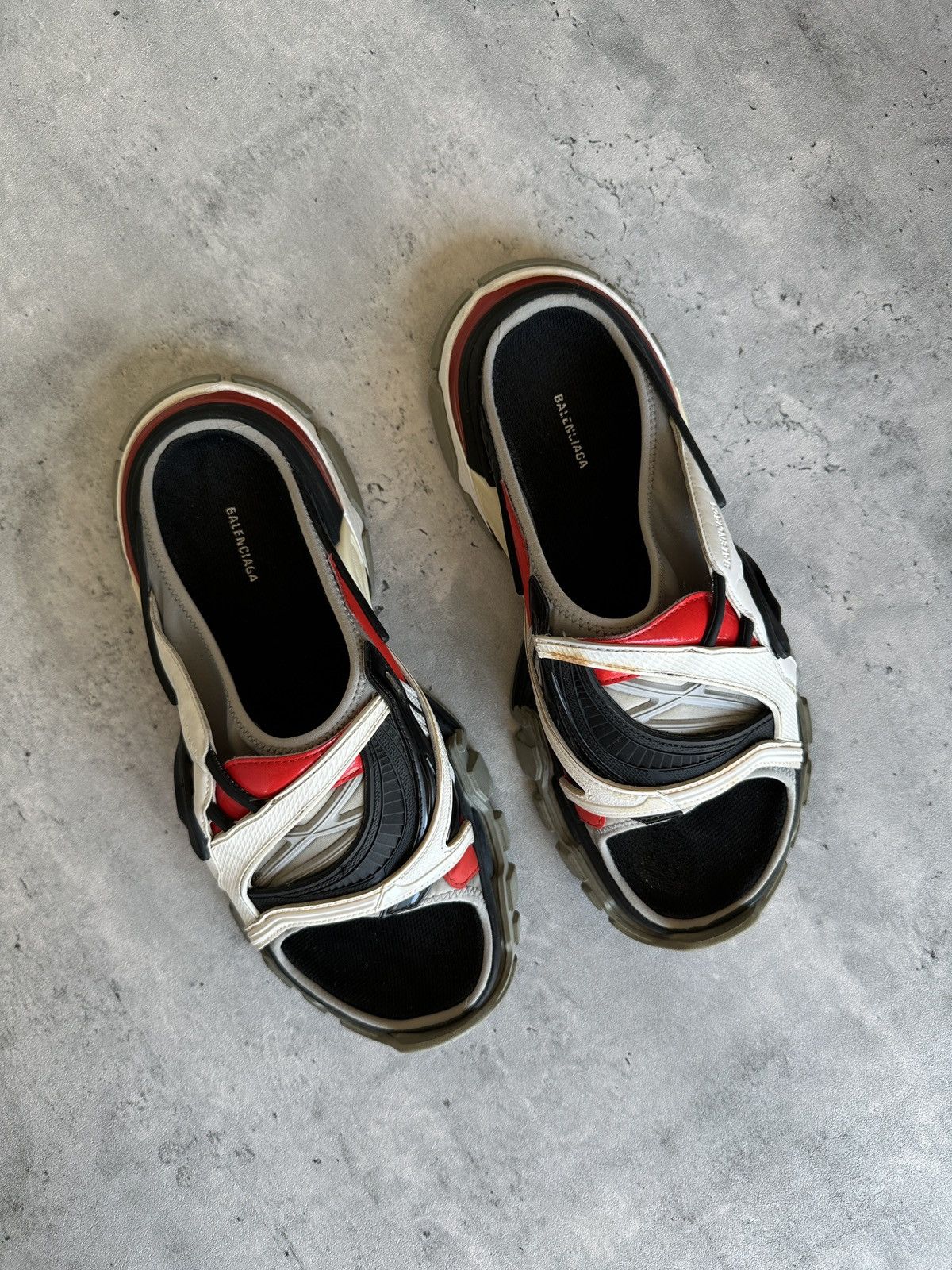 Balenciaga TRACK SLIDE SANDALS Size US 10 / EU 43 - 8 Thumbnail