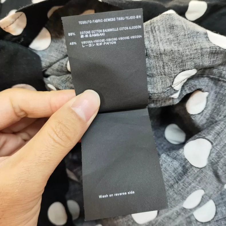 Yves Saint Laurent Saint Laurent Black White Dot Shirt 2502-Nextarrow Size XS / US 0-2 / IT 36-38 - 5 Thumbnail