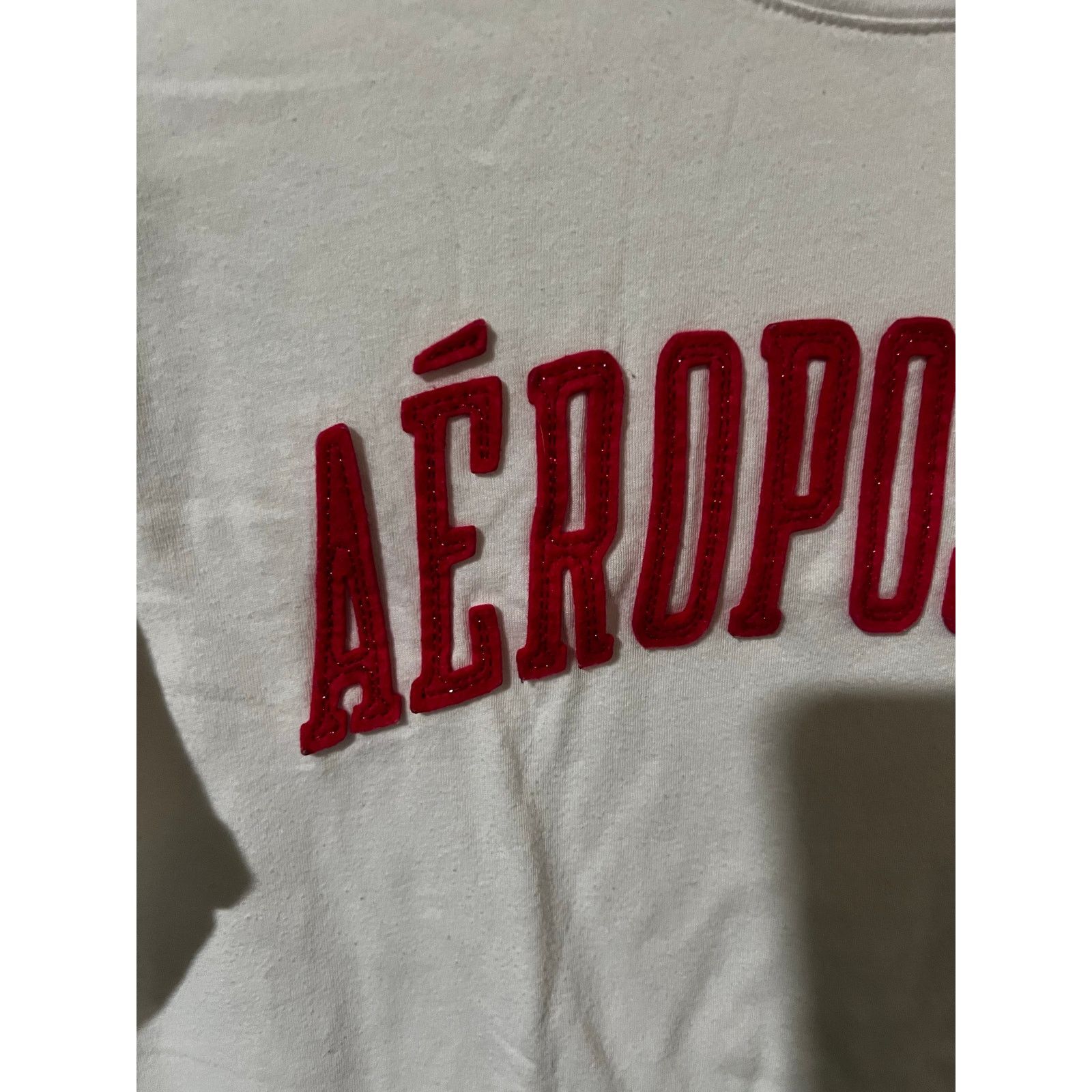 Aeropostale Aeropostale Appliqué aero embroidered Graphic Tee white XXL Size XXL / US 16-18 / IT 52-54 - 4 Thumbnail