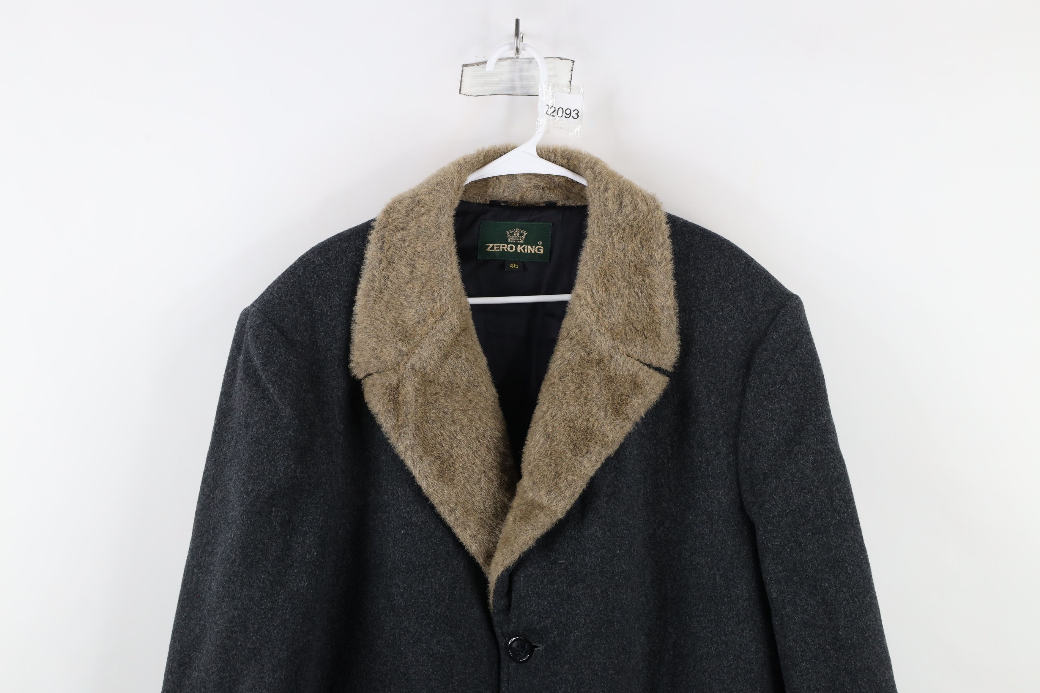 Vintage Vintage 70s Streetwear Overcoat Jacket Charcoal Gray USA Size US XL / EU 56 / 4 - 2 Thumbnail