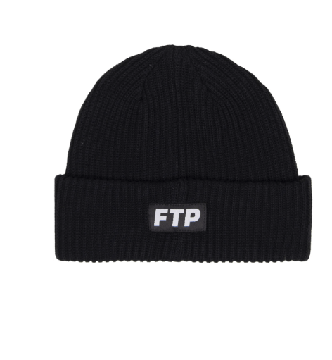 Fuck The Population FTP F-Tec Goggle Logo Beanie Black Size ONE SIZE - 3 Thumbnail