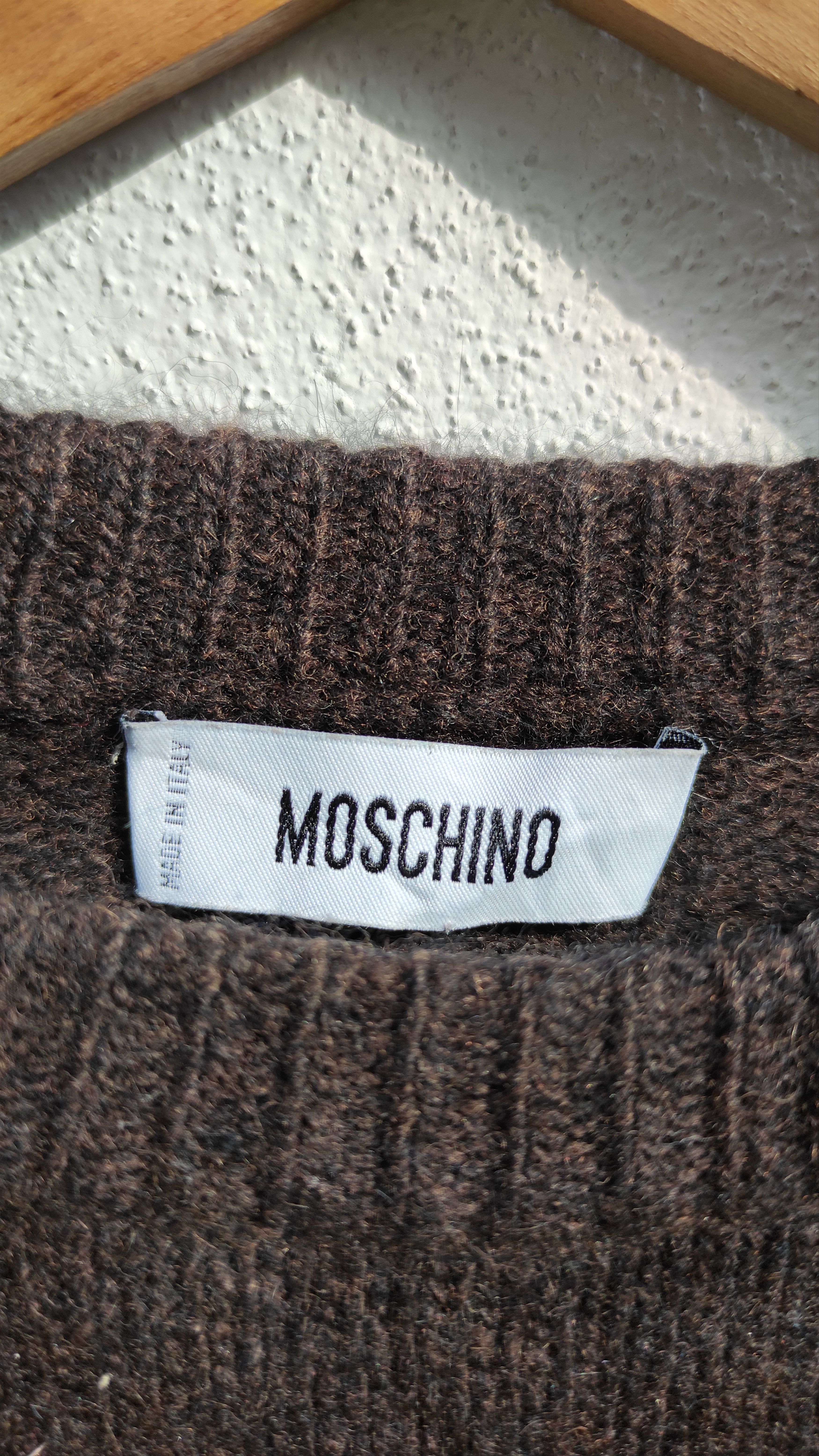 Moschino Moschino Raglan Spell out Knitwear Sweaters Size US M / EU 48-50 / 2 - 7 Thumbnail