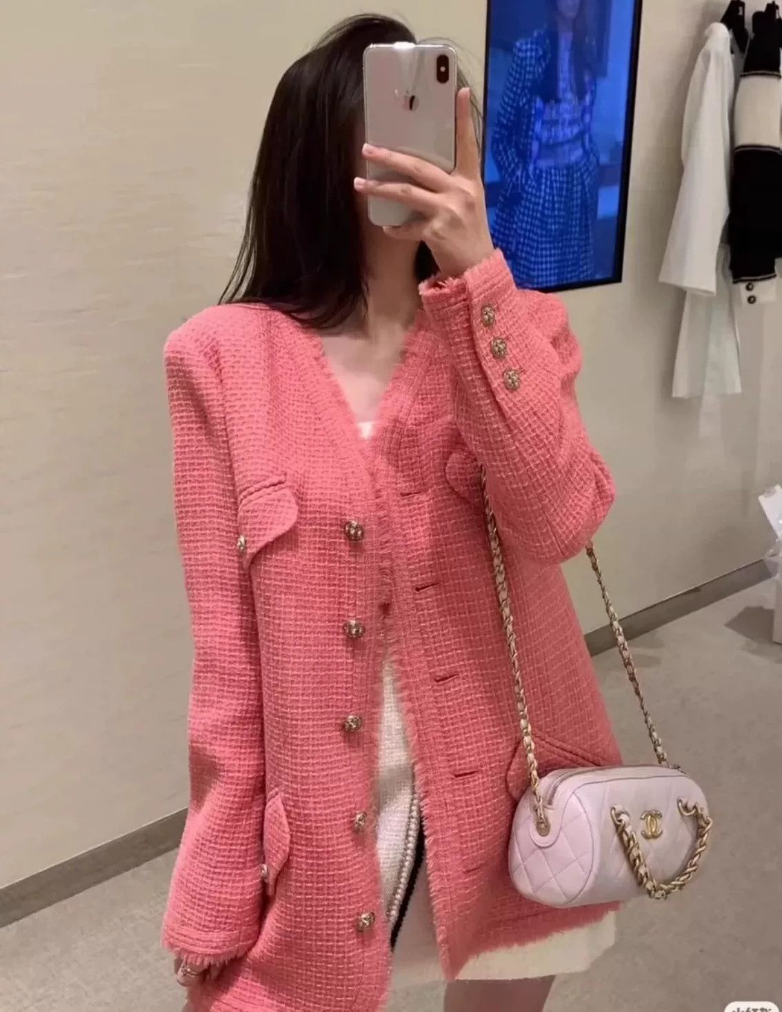 Chanel Chanel 20A Pink Jacket Size S / US 4 / IT 40 - 1 Thumbnail