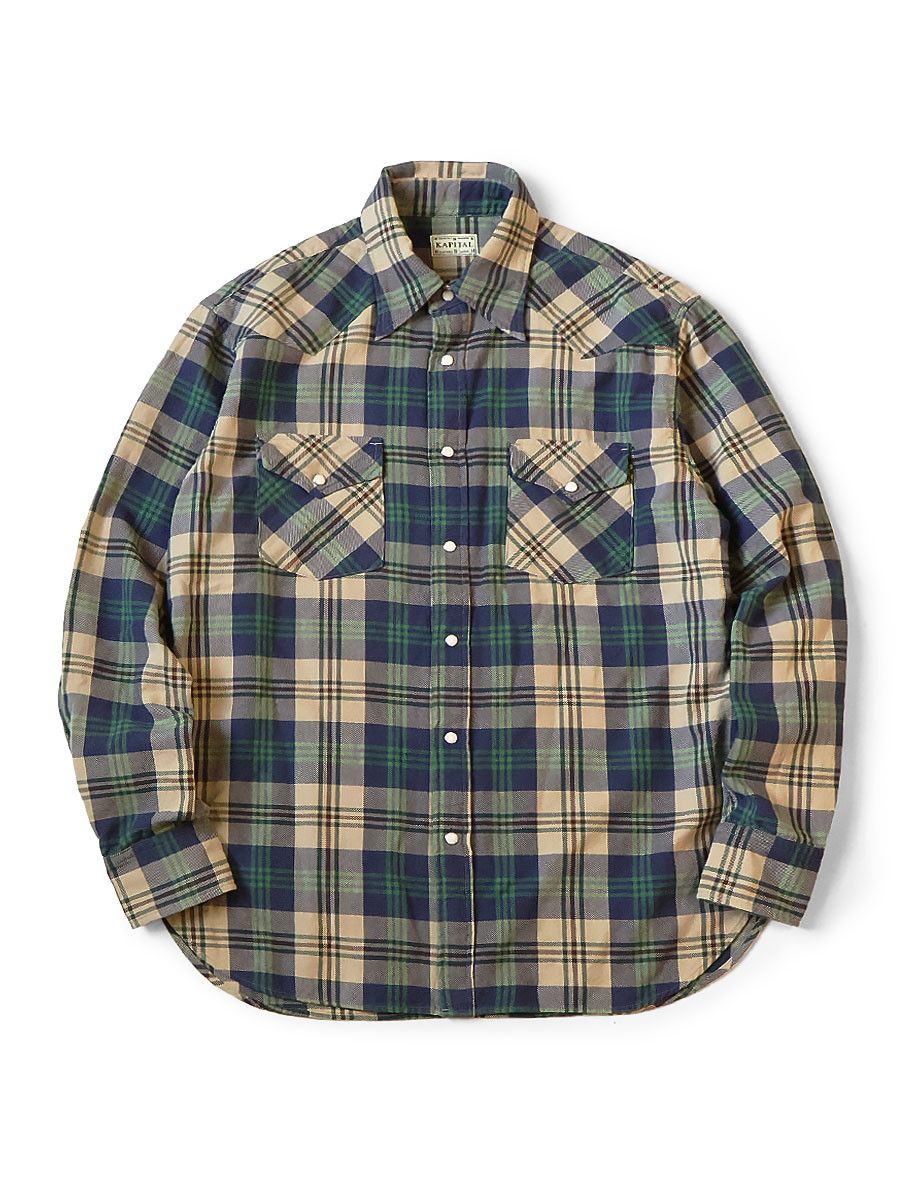 Kapital kapital Columbia-check Husky Western Shirt Size US L / EU 52-54 / 3 - 2 Thumbnail