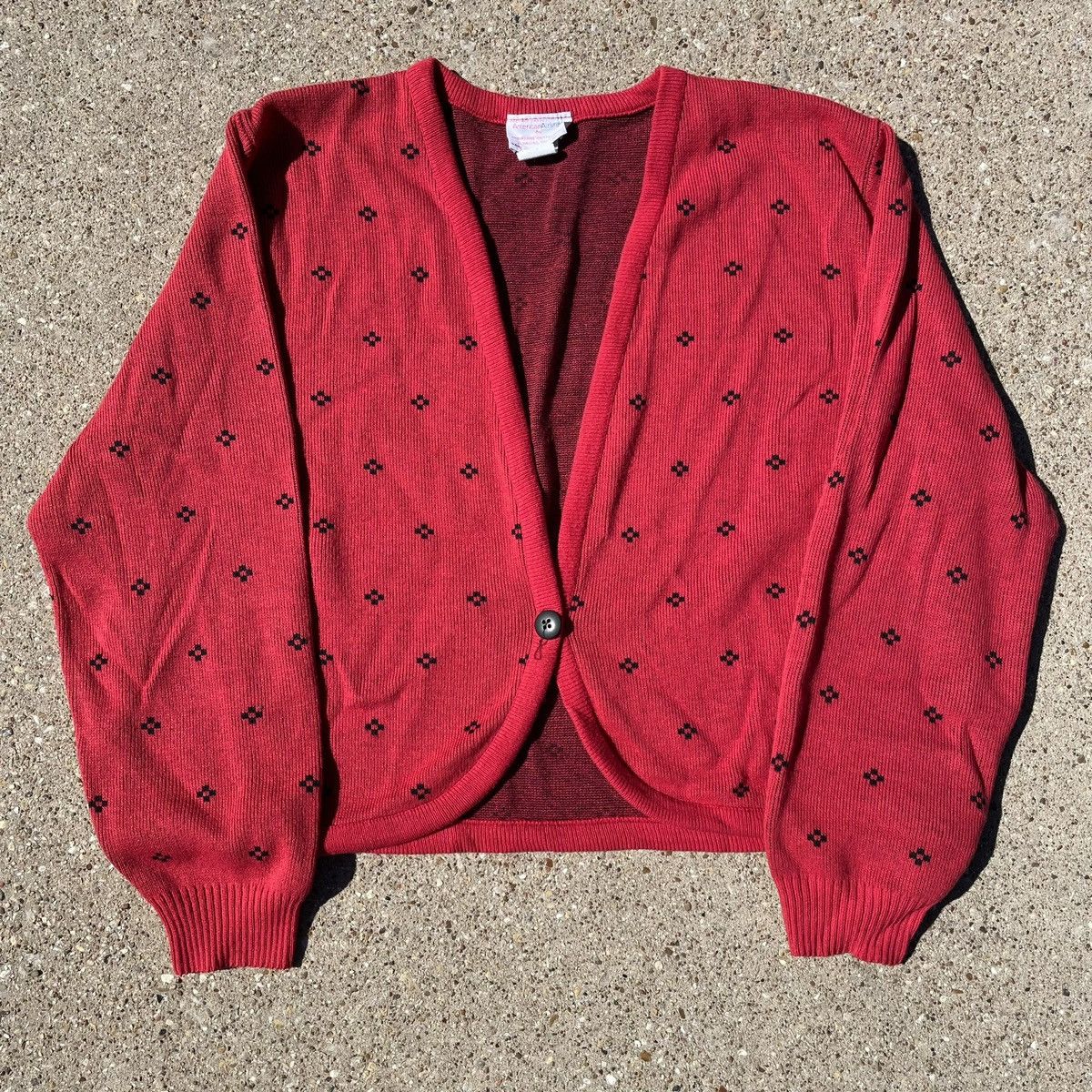Vintage Vtg 80s American Airlines Stewardess Uniform Knit Sweater Size S / US 4 / IT 40 - 1 Thumbnail