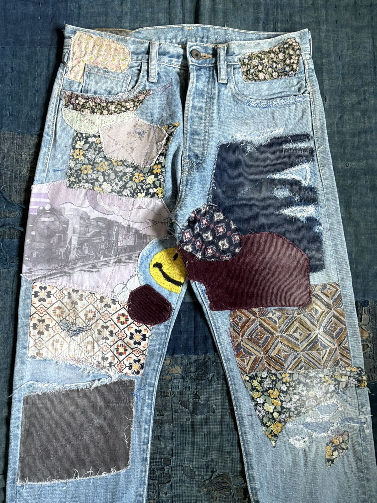 Kapital Kountry kapital clutch smile flare star hippie patchwork kountry Size US 30 / EU 46 - 3 Thumbnail