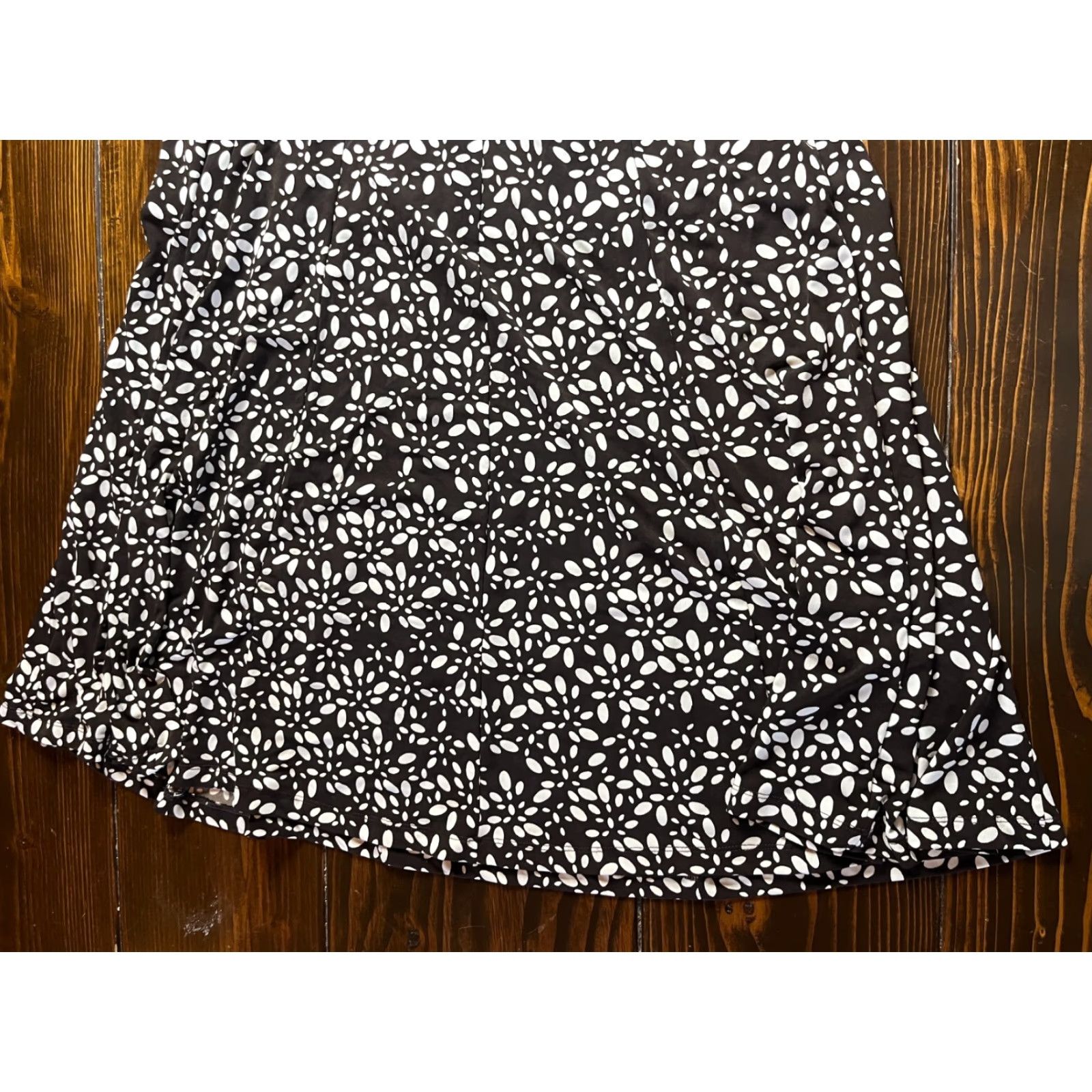 Vintage Christopher & Banks Blouse Skirt Outfit 2 Piece Floral Brown White M Womens Size M / US 6-8 / IT 42-44 - 4 Thumbnail