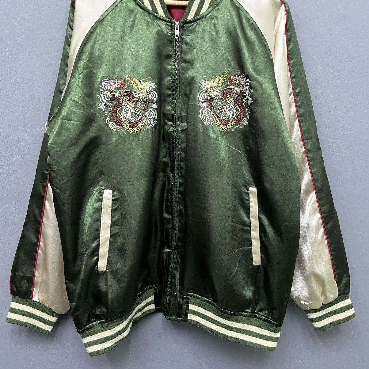 Vintage Vintage Sukajan Japan Dragon Souvenir Jacket Size US XL / EU 56 / 4 - 4 Thumbnail