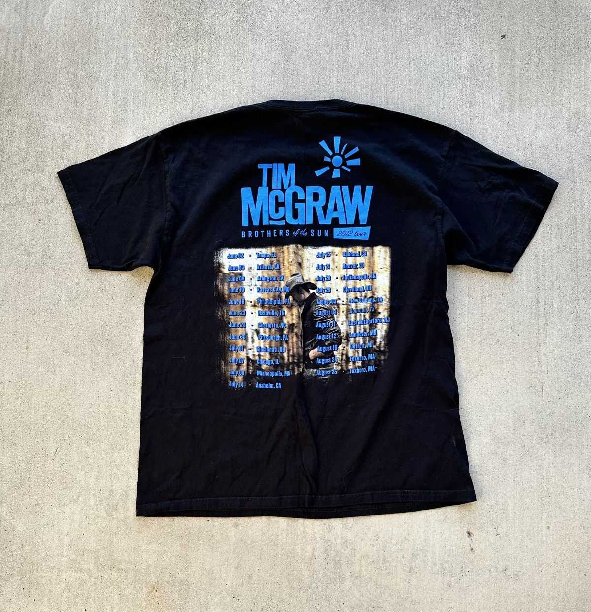 Anvil × Band Tees Tim McGraw Concert Tee Short Men Size Xl 2012 Band Tour Size US XL / EU 56 / 4 - 2 Thumbnail