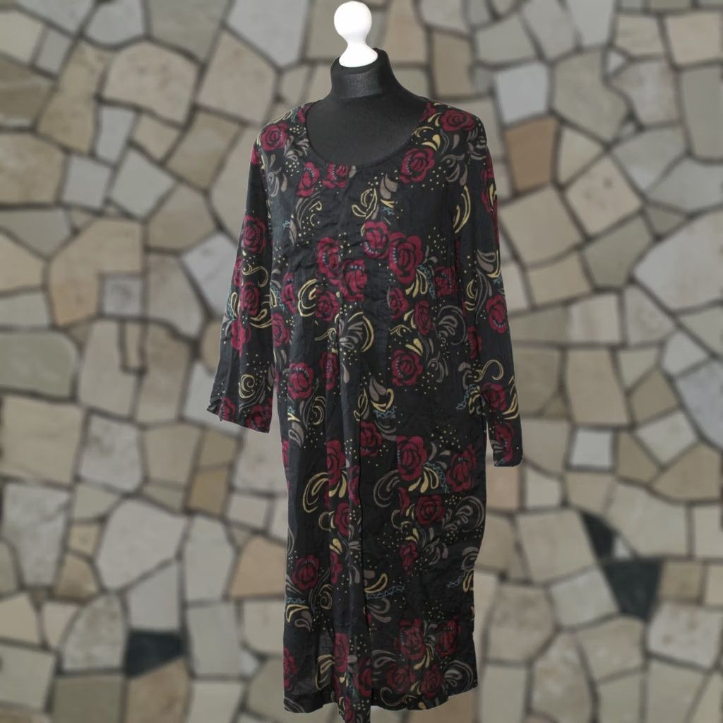 Vintage Gudrun Sjoden Dress Womens M Midi A-Line Dress 100% Organic Cotton Multicoloured Gothic Sjoden Womens M Midi Dress Size M / US 6-8 / IT 42-44 - 1 Thumbnail