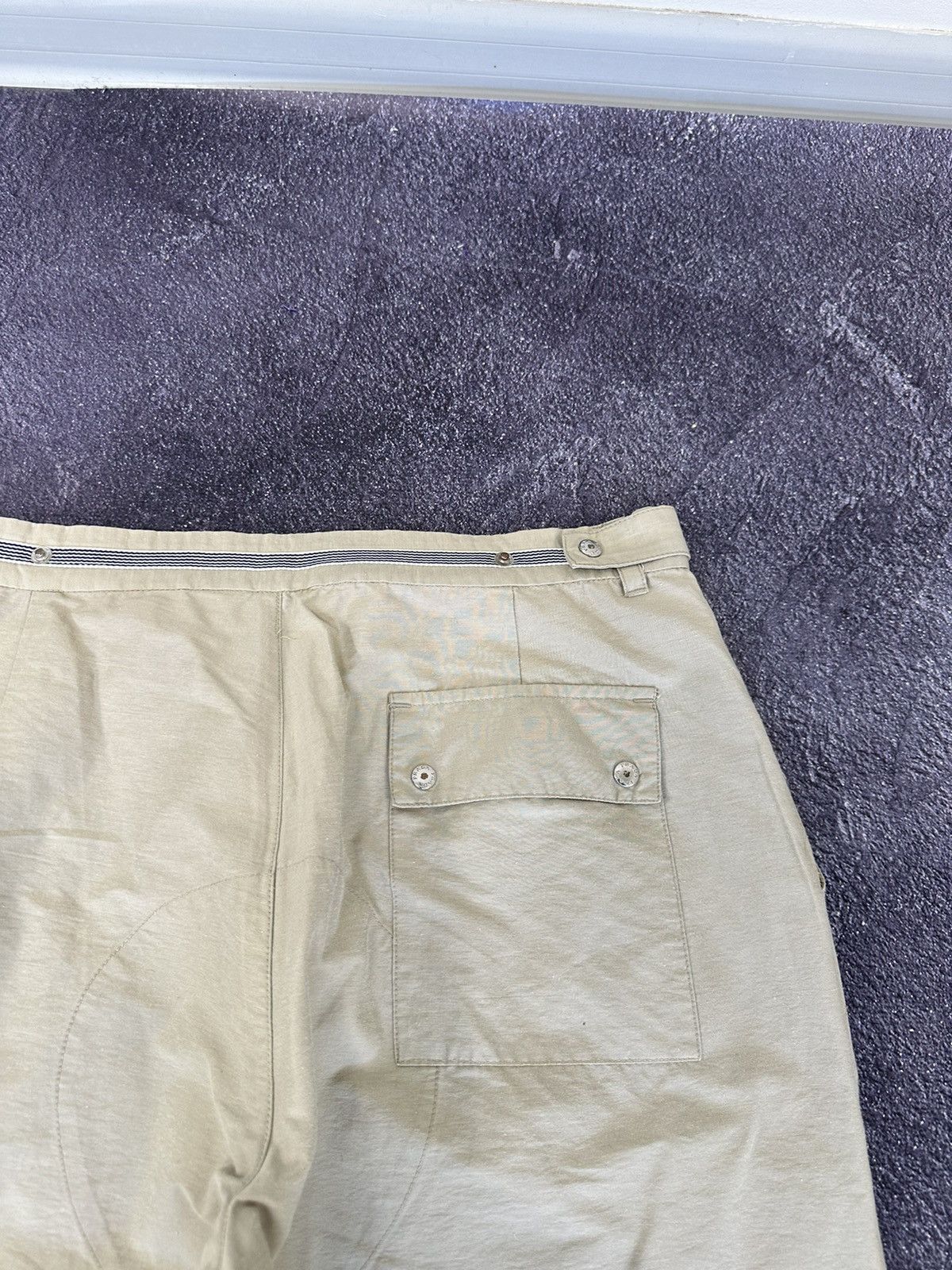 Helmut Lang Vintage Prada Red Tab Cream Rare Grail Baggy Nylon Pants Size US 32 / EU 48 - 15 Thumbnail