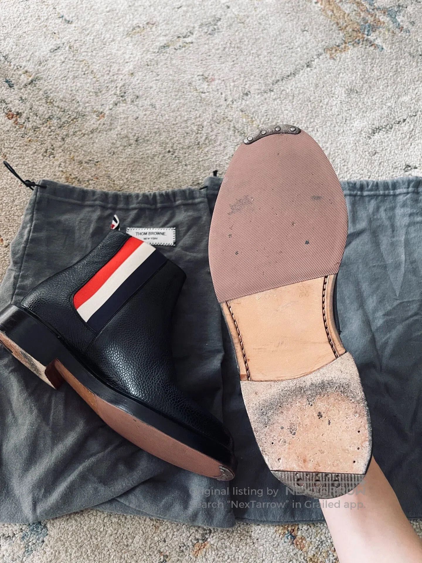 Thom Browne Thom Browne Chelsea Boots Classic Design. Size US 6 / EU 39 - 7 Thumbnail
