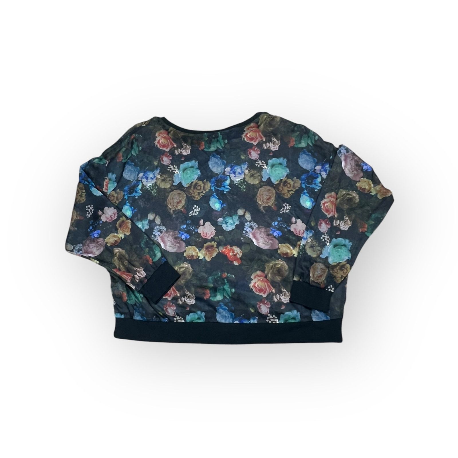 Mossimo Mossimo Vintage Sheer Floral Long-Sleeved Top Size L / US 10 / IT 46 - 5 Thumbnail