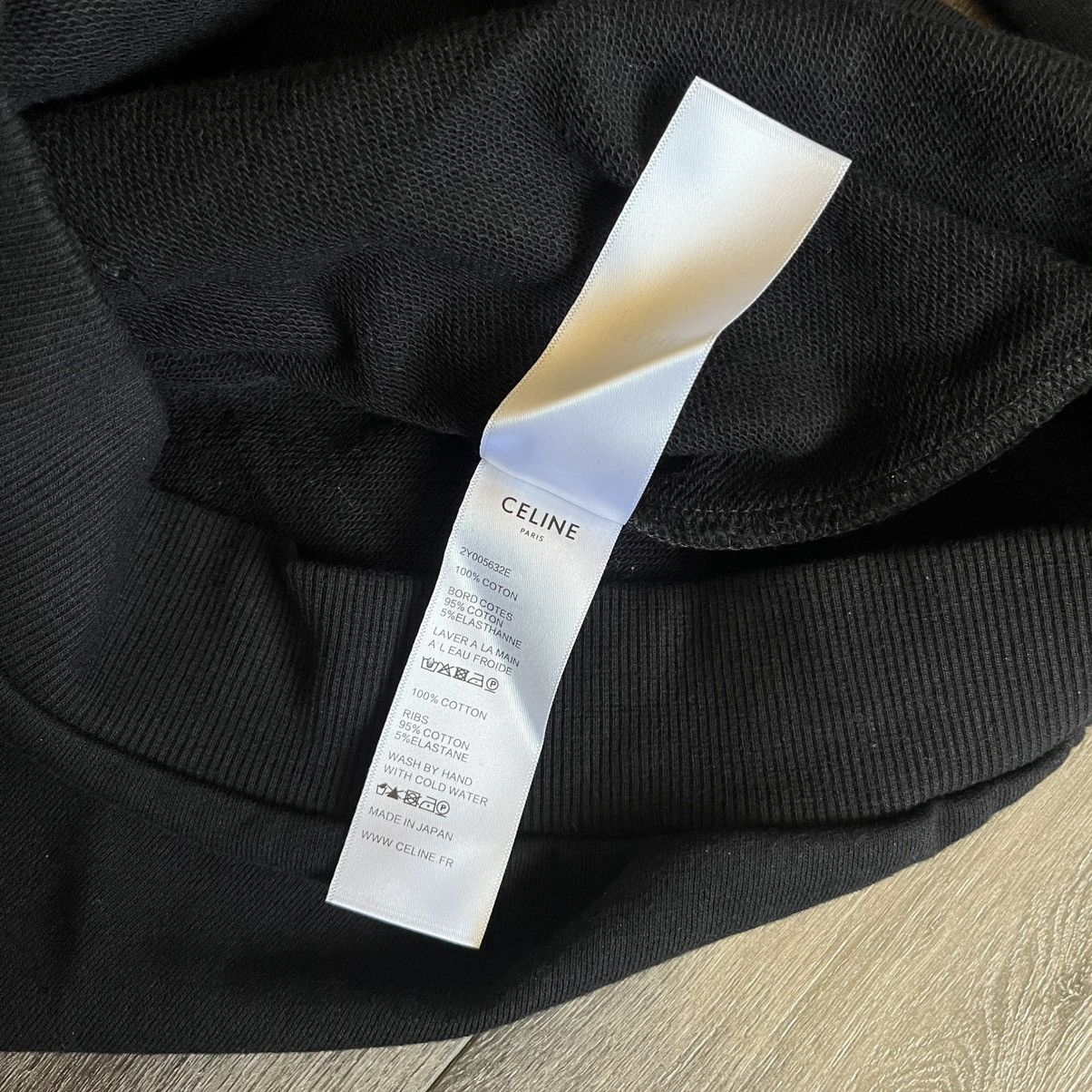 Celine Celine Paris SS19 Les Invalides Invitation 2018 Black Hoodie Size M / US 6-8 / IT 42-44 - 10 Thumbnail