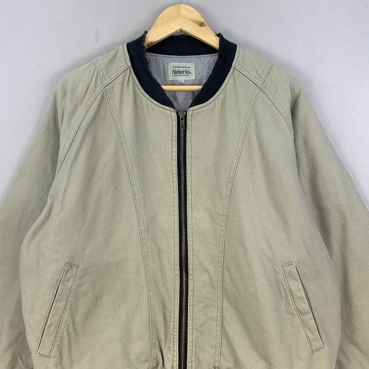 Japanese Brand Vintage 90s Japan Made Bomber Jacket Workwear Style Size US XL / EU 56 / 4 - 3 Thumbnail