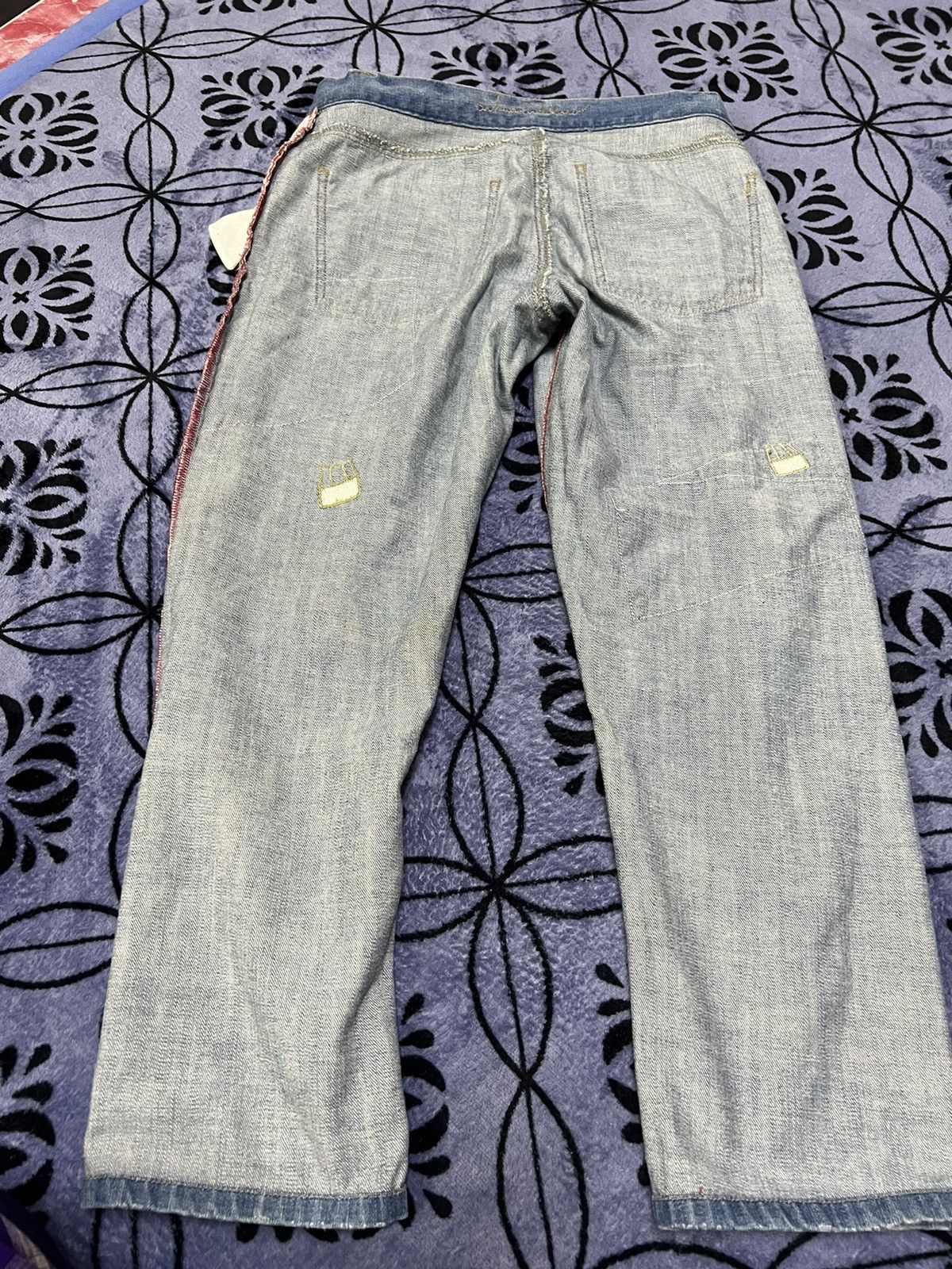 Peanuts × Vintage Peanuts Patchwork Jeans Size 30" / US 8 / IT 44 - 6 Thumbnail