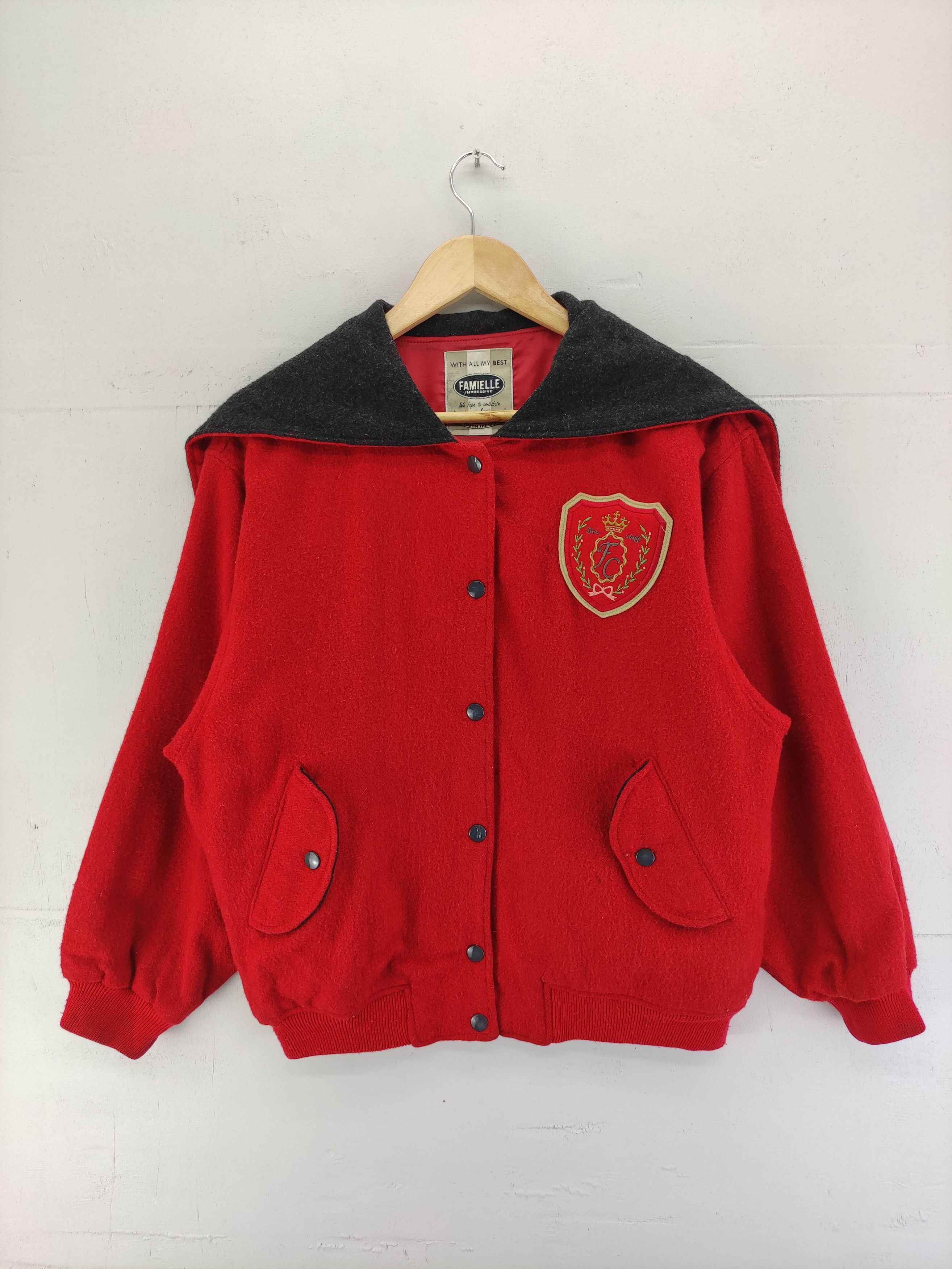 Japanese Brand Vintage Famielle Varsity Jacket Snap Button Size US M / EU 48-50 / 2 - 1 Thumbnail