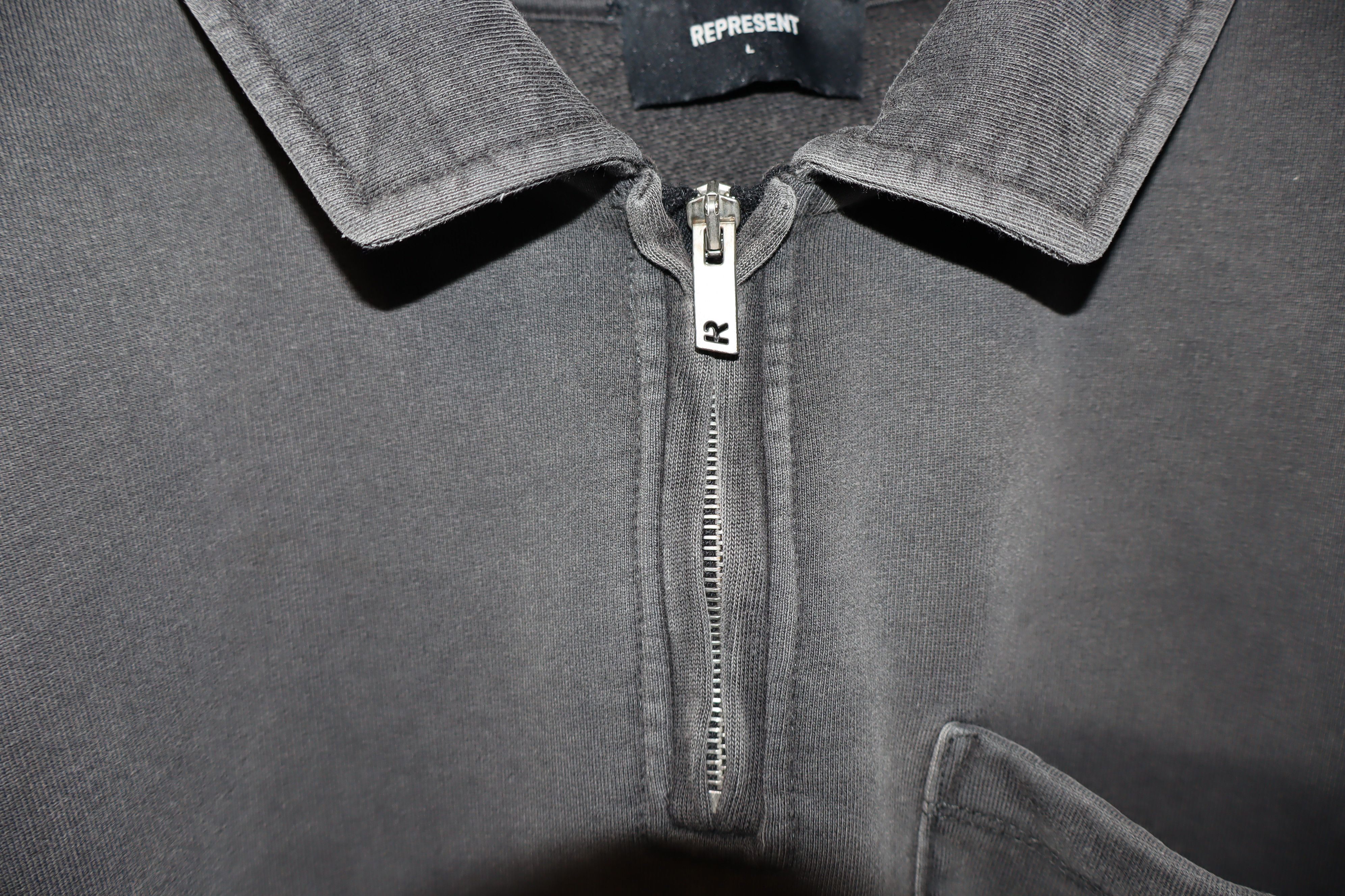 Represent Clo. Blank distressed zip sweatshirt Size US L / EU 52-54 / 3 - 4 Thumbnail