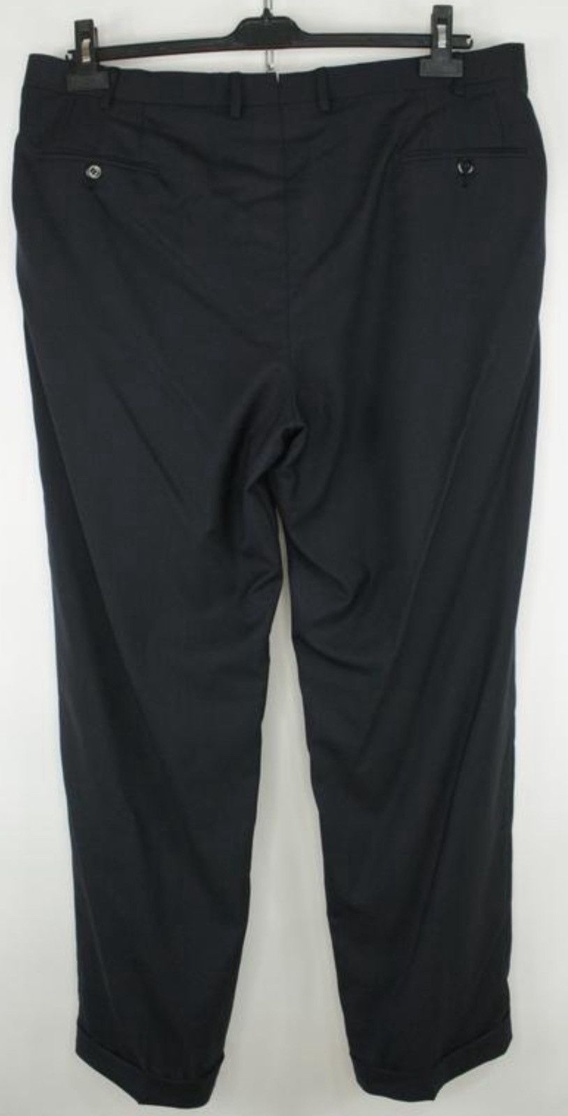 Brioni brioni delta navy wool pleated formal trousers pants Size 42R - 5 Thumbnail
