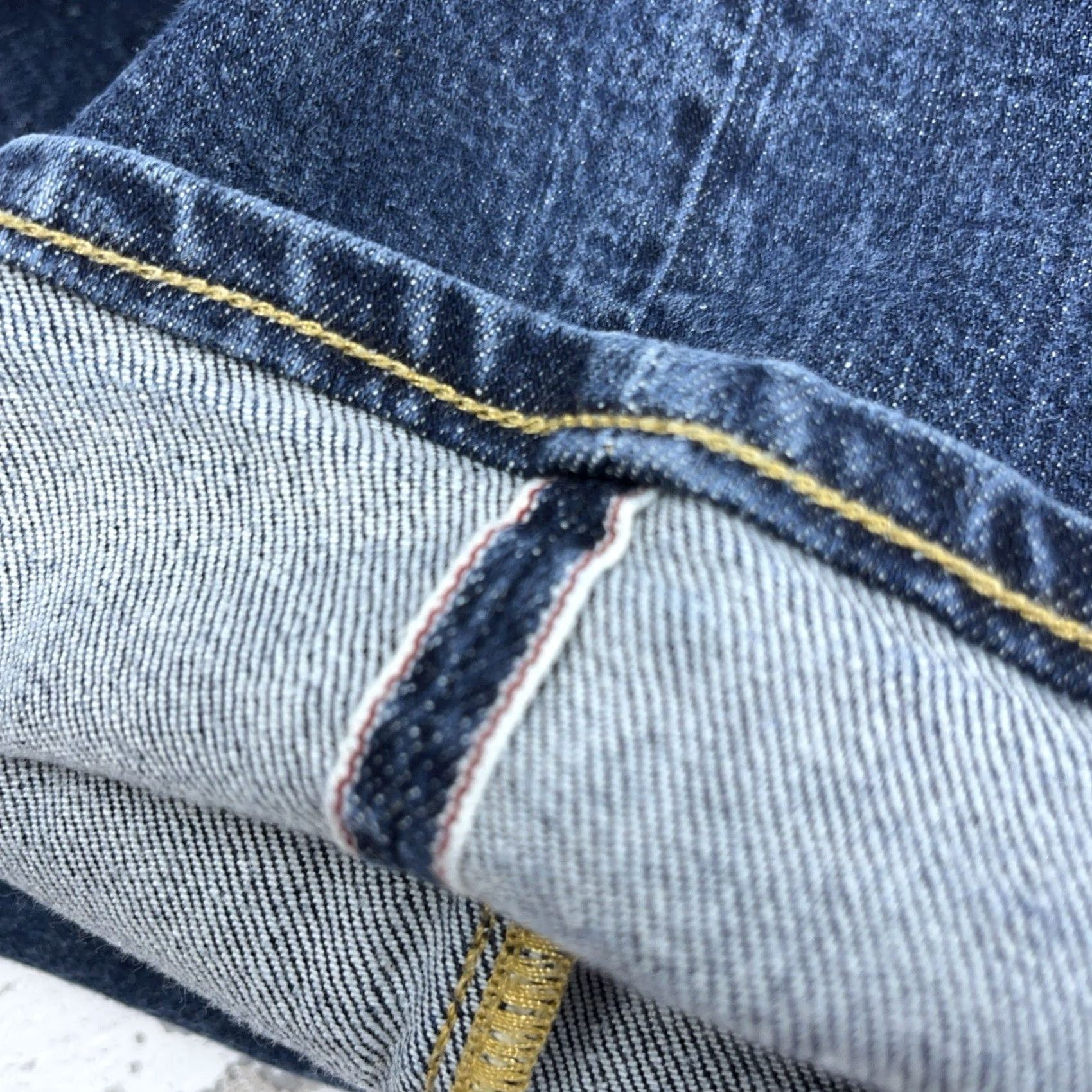 Vintage Shockoe Atelier Jeans Men 33x28 Slim Straight Denim Button Fly Dark Blue Wearable Vintage: No? (Note: This is a placeholder) Size US 33 - 4 Thumbnail