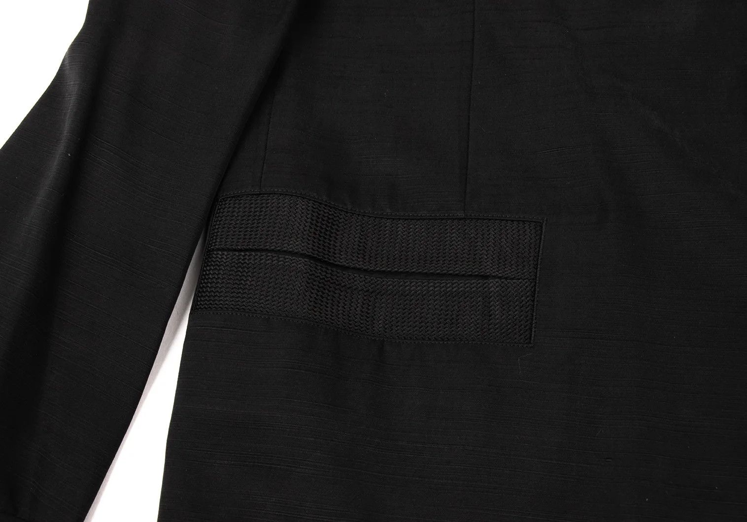 Yohji Yamamoto Yohji Yamamoto Silk Border Tape Design Jacket Size US L / EU 52-54 / 3 - 10 Thumbnail