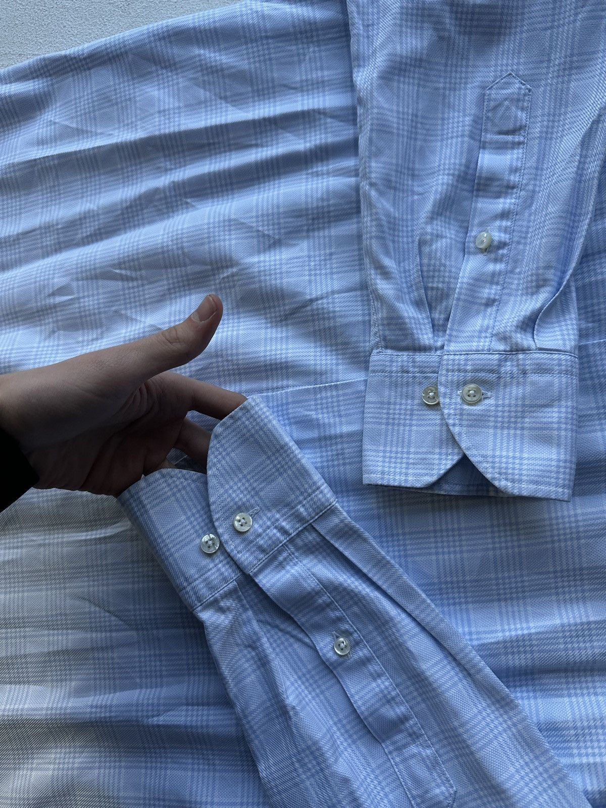 Strenstroms 🚨Stenstroms Men 17/43 Casual Shirt blue white luxury striped Size US M / EU 48-50 / 2 - 9 Thumbnail
