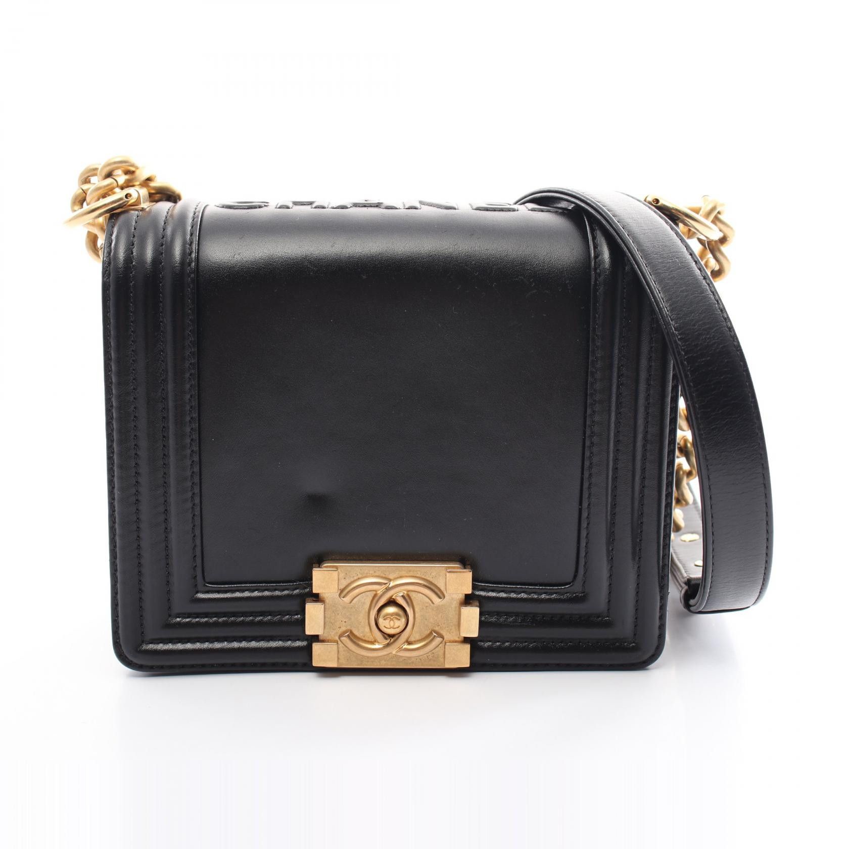 Chanel Chanel Boy Chanel Leather Shoulder Bag Leather Shoulder Bag As3018 in Black, Women's