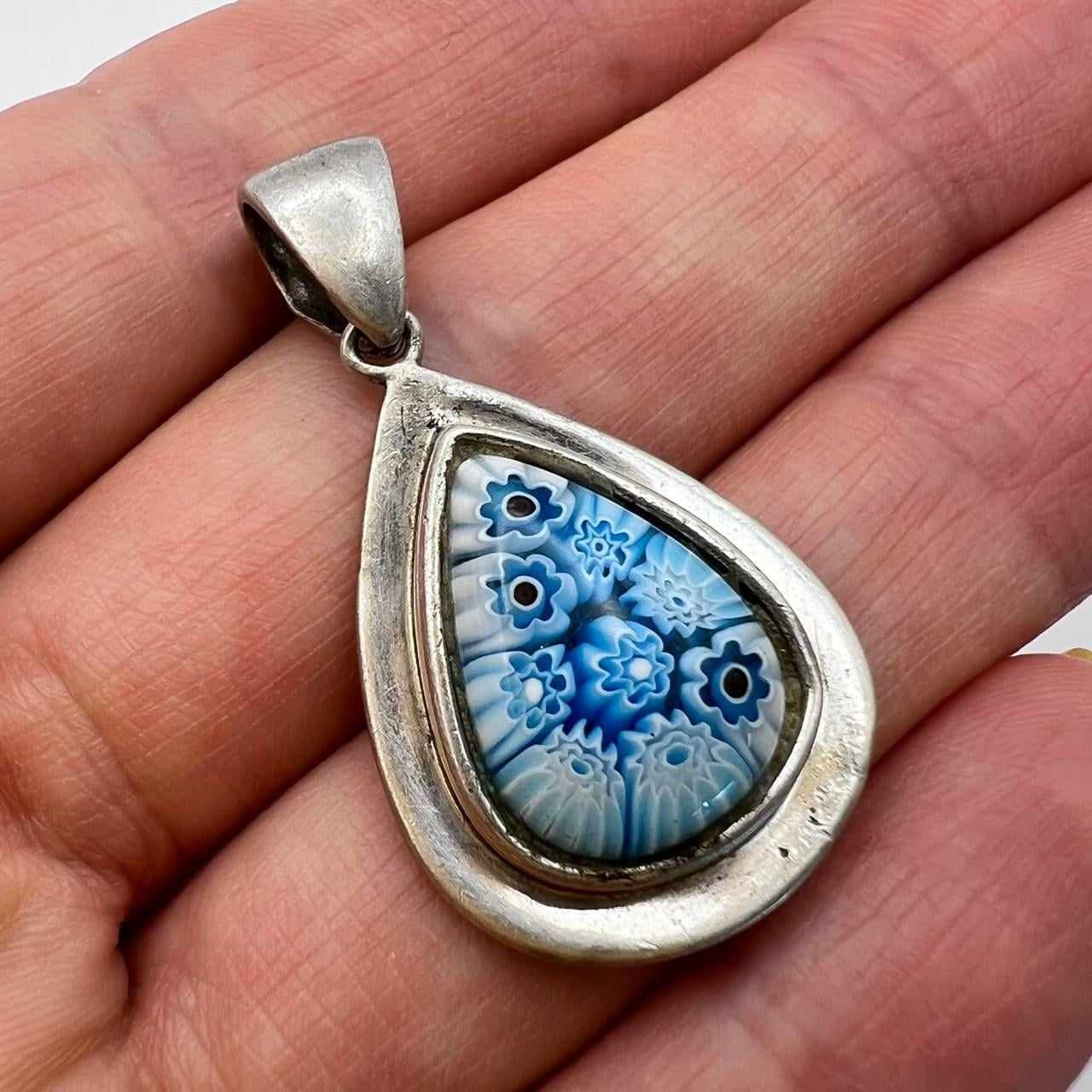Vintage Vintage USSR Necklace Pendant Sterling Silver 925 Jewelry Size ONE SIZE - 1 Thumbnail