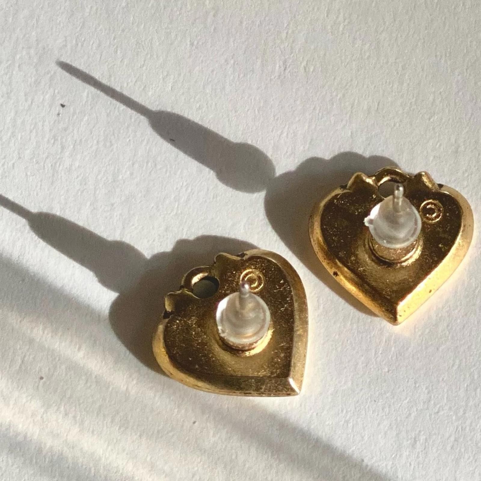Other Chic Stud Gold Heart Pierced Earrings Size ONE SIZE - 4 Thumbnail