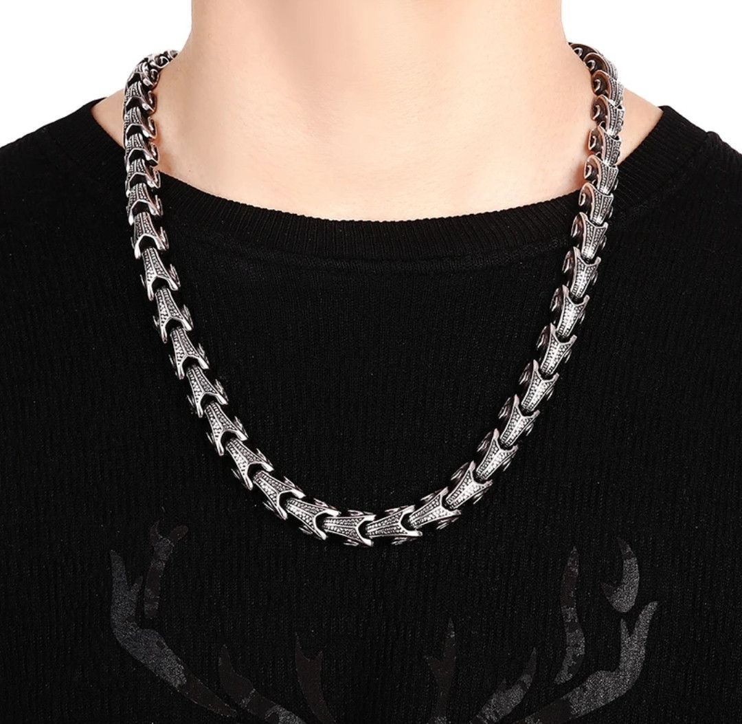 Jewelry × Vintage Gothic Dragon Choker Keel Chain Y2K Size ONE SIZE - 1 Thumbnail