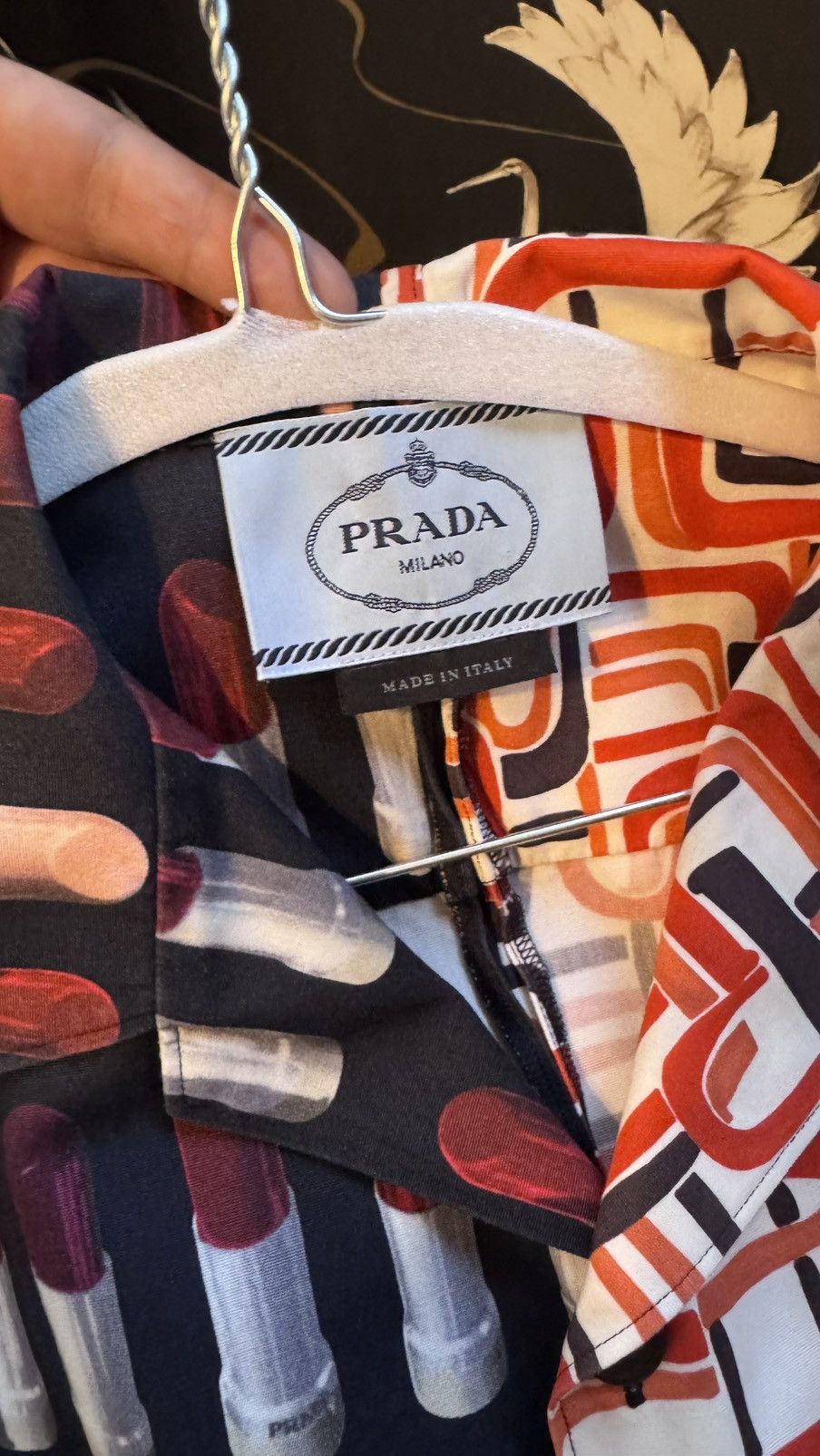 Prada Prada Lipstick Split Shirt Size US M / EU 48-50 / 2 - 8 Thumbnail