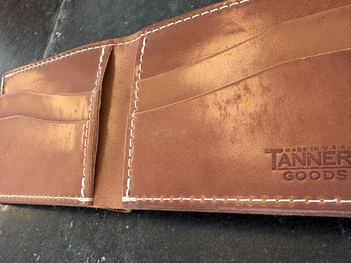 Tanner Goods Natural Shell Cordovan Utility Bifold Size ONE SIZE - 4 Thumbnail