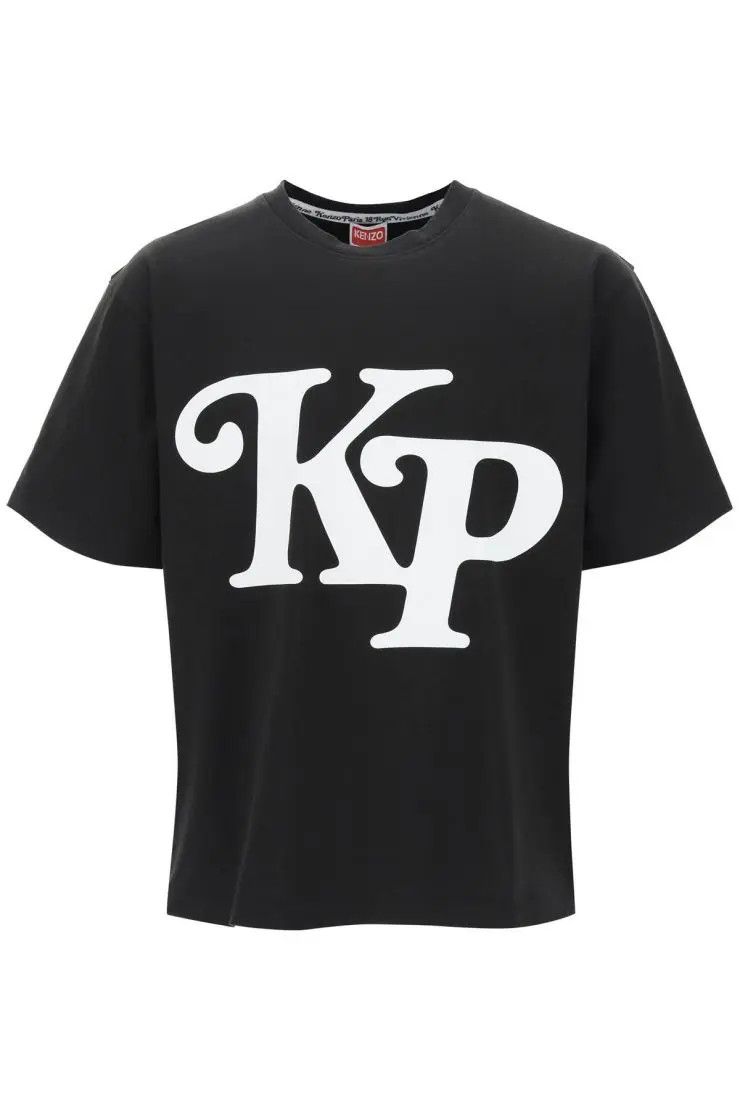 image of Kenzo O1S22I1N0324 Oversized T-Shirt In Black, Men's (Size Medium)