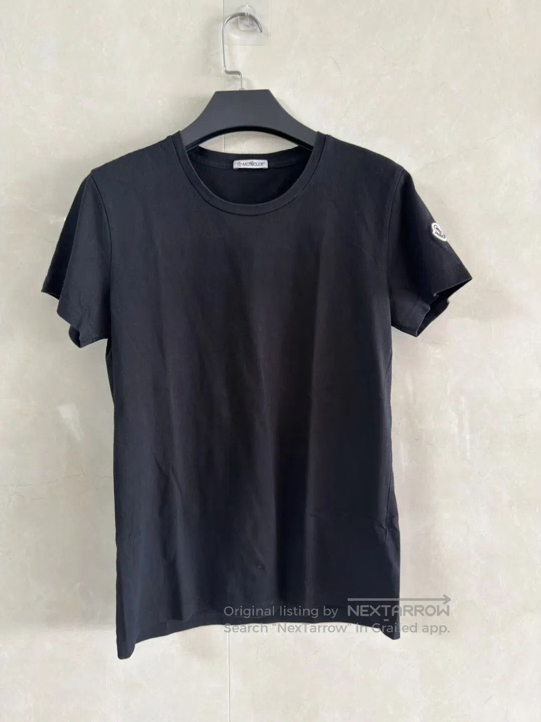 Moncler Moncler Labeled solid color crewneck short-sleeve T-shirt| Size US M / EU 48-50 / 2 - 1 Thumbnail