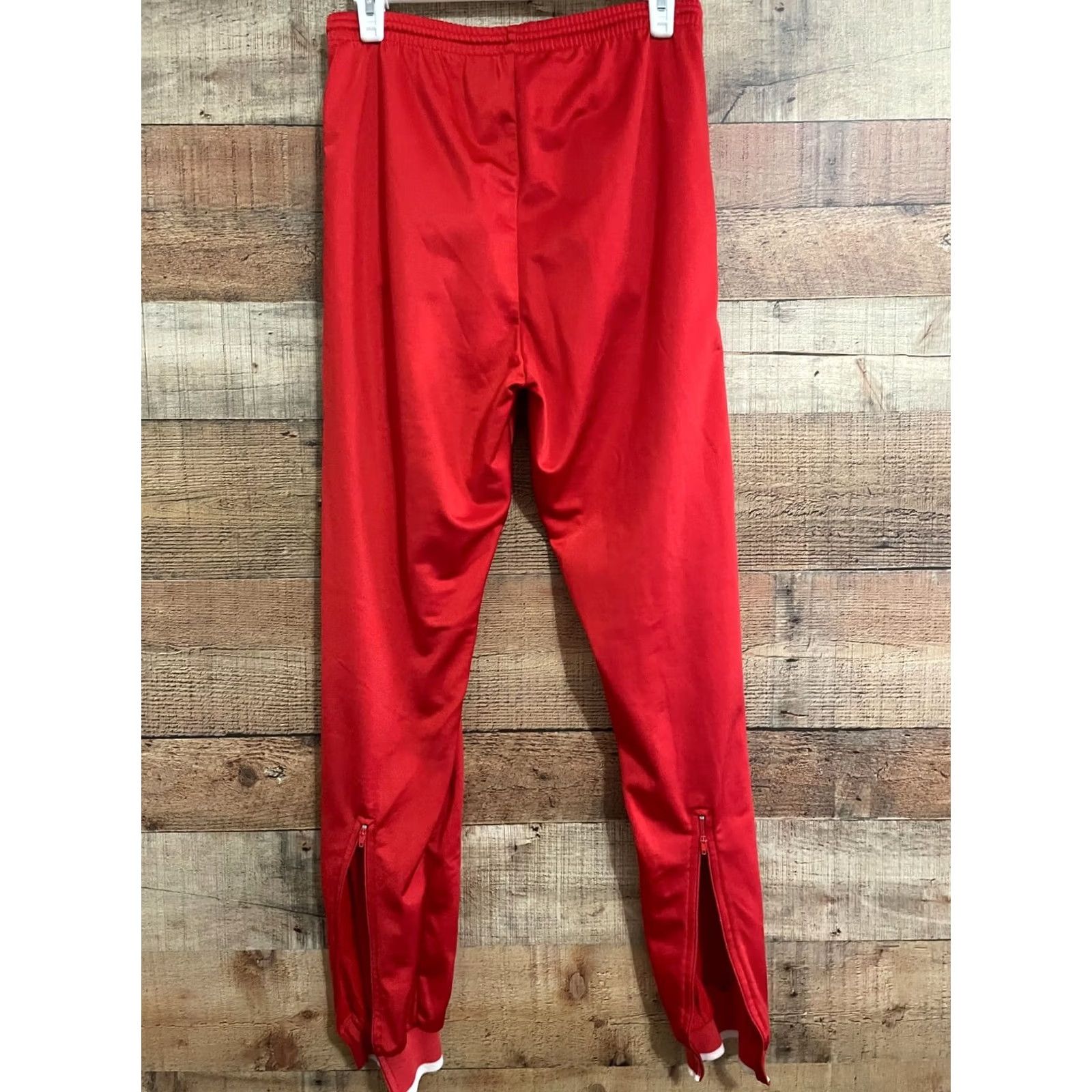 Nike VINTAGE Nike Men's Track Pants Gray Tag Red XS Ankle Zipper Activewear 80s 90s Running Size US 27 - 7 Thumbnail