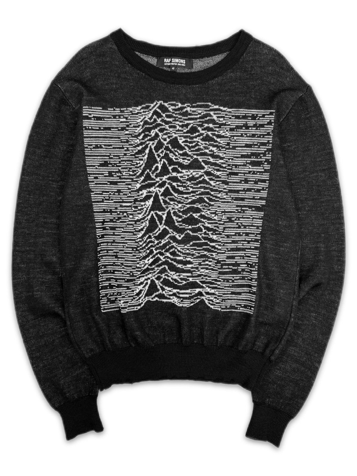 Raf Simons AW03 Raf Simons ‘Unknown Pleasures’ Closer Joy Division Knit Sweater Size US S / EU 44-46 / 1 - 1 Thumbnail