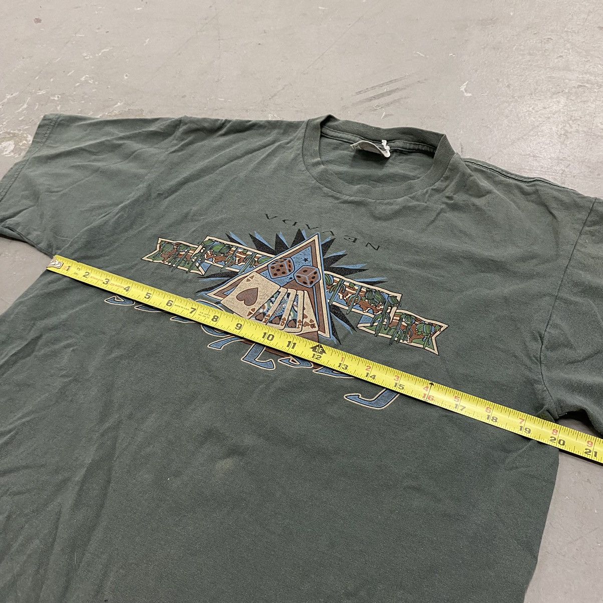 Nike × Vintage Vtg 90s Nike Las Vegas MISPRINT ERROR TEE Rare Size US M / EU 48-50 / 2 - 2 Thumbnail