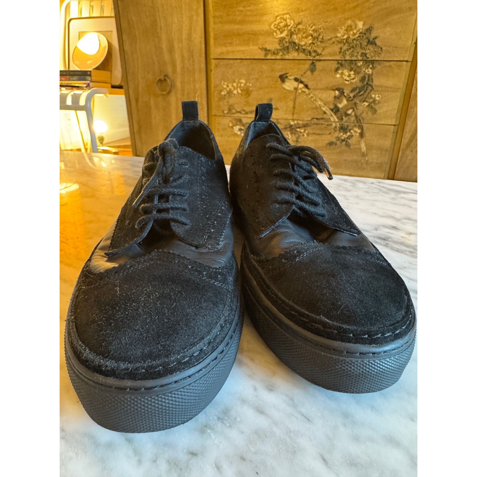 Ann Demeulemeester Ann Demeulemeester Men's Black Suede Sneakers Size US 6 / EU 39 - 2 Thumbnail