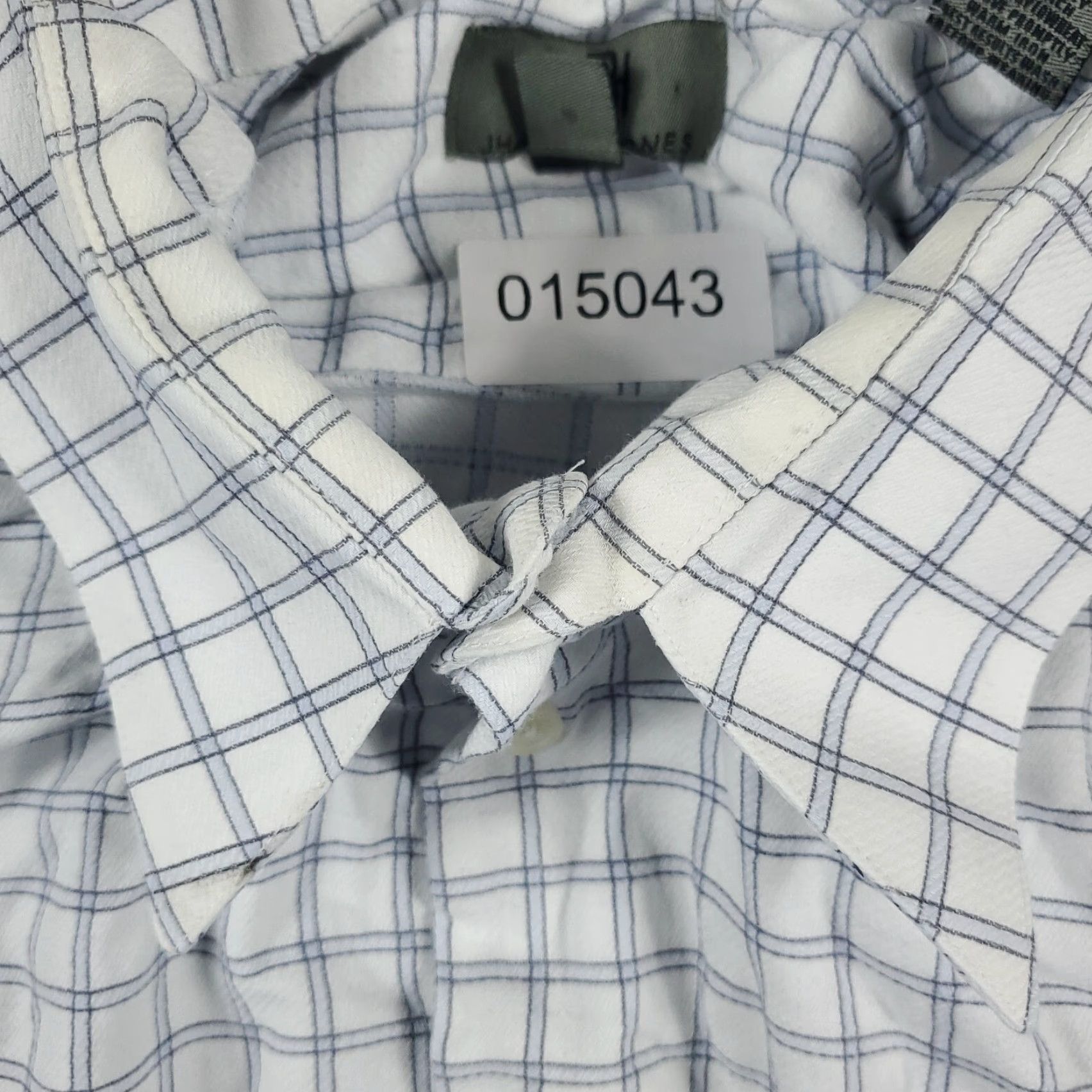 Vintage VINTAGE Jhane Barnes Shirt Mens Size 17.5 36/37 Tall White Gray Check Button Up Shirt Mens Regular 17.5 Gray Classic Modern Wedding Boys Girls Mens Size US XL / EU 56 / 4 - 3 Thumbnail