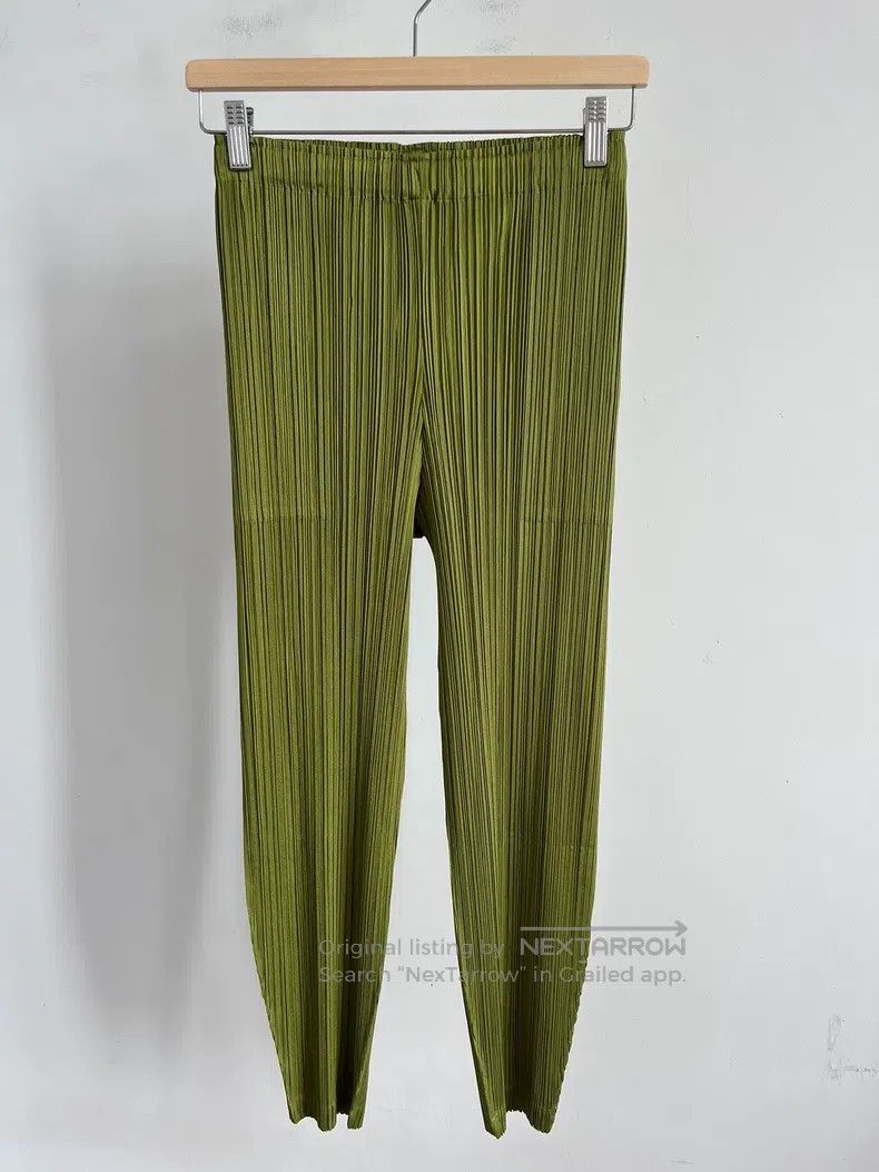 Issey Miyake Issey Miyake Green Pants Size 25" / US 0 / IT 36 - 1 Thumbnail