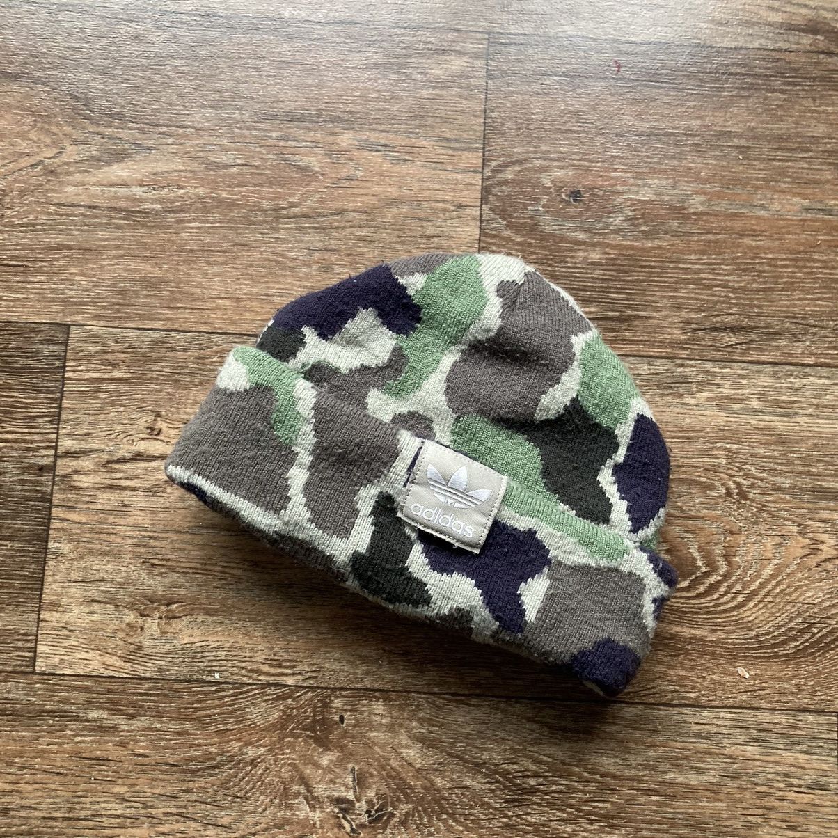 Adidas Vintage camo Adidas warm hat Size ONE SIZE - 2 Thumbnail