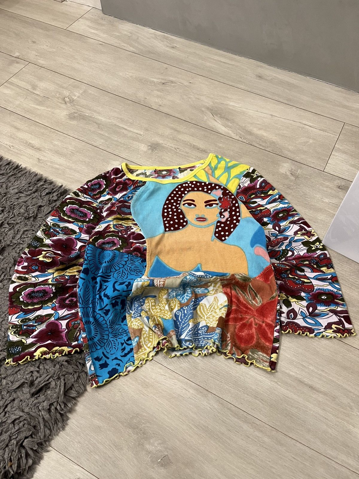 Hysteric Glamour 🔥00's Jean Paul Gaultier Vibe Girl Tattoo Mesh T Shirt Y2k Size S / US 4 / IT 40 - 1 Thumbnail