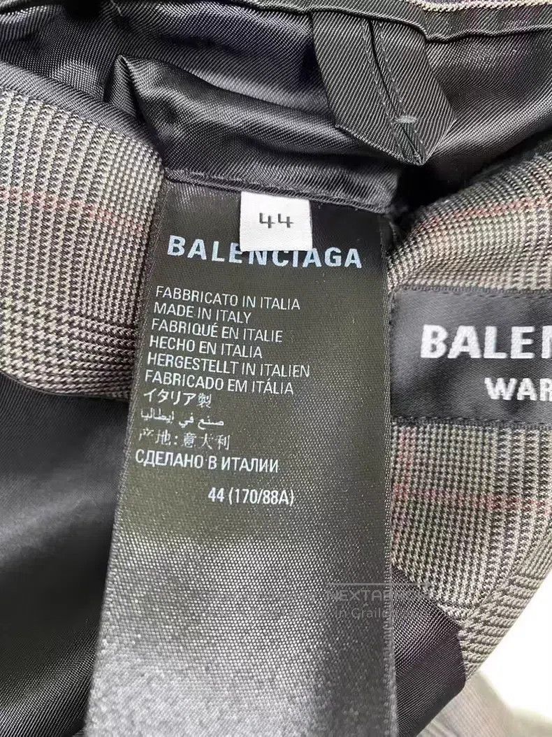 Balenciaga Balenciaga Sleeve Logo Suit Jacket Size US S / EU 44-46 / 1 - 6 Thumbnail