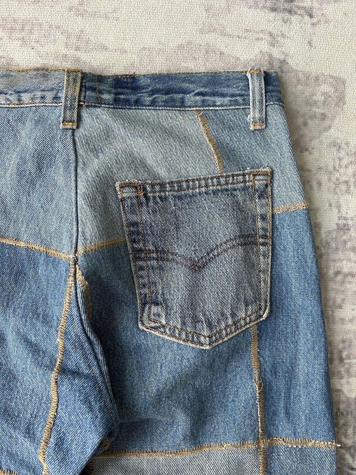 If Six Was Nine Y2k Patchwork Flared Denim Size US 28 / EU 44 - 15 Thumbnail