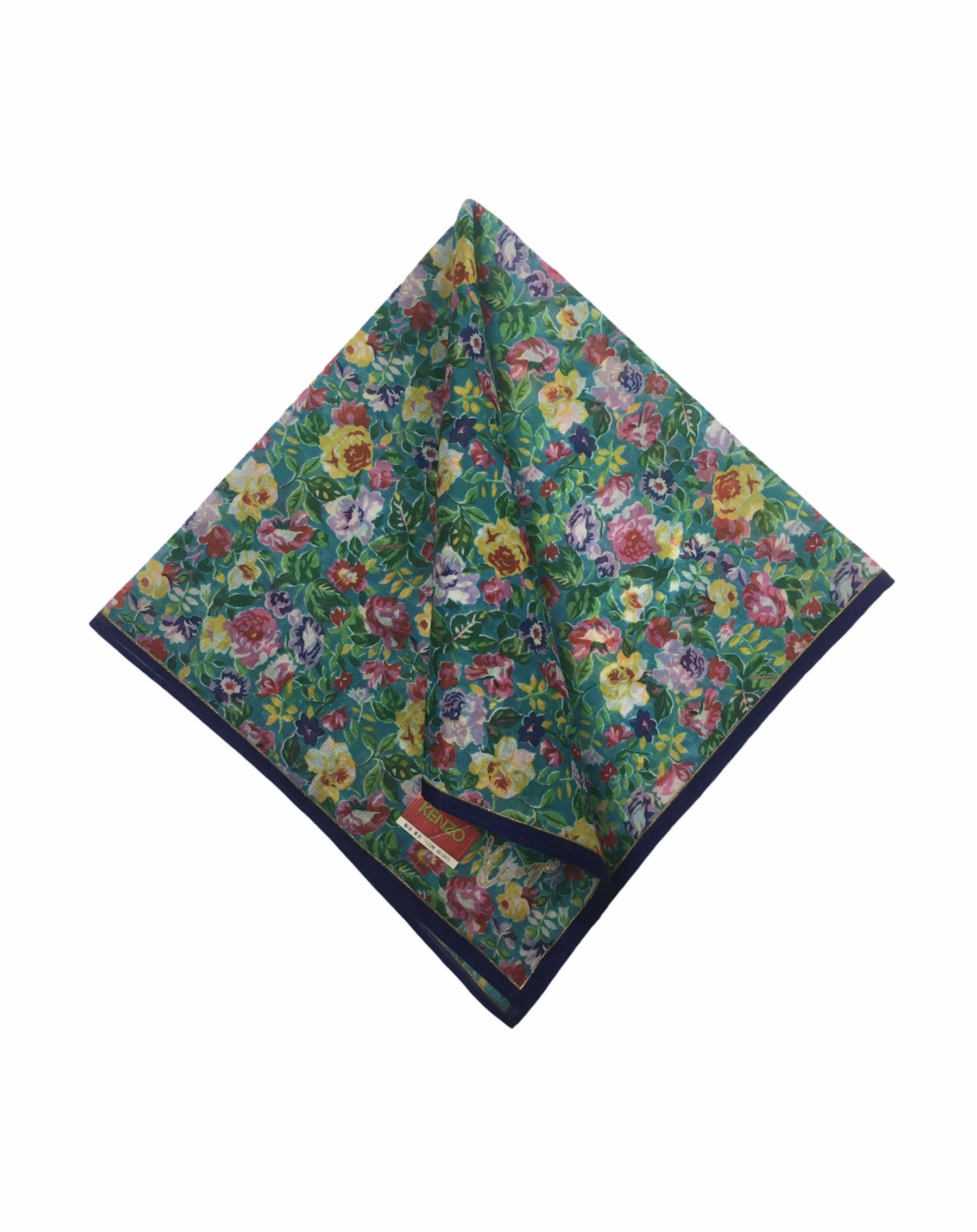 Kenzo Kenzo Floral Handkerchief / Bandana / Neckerchief HKC0201 Size ONE SIZE - 1 Thumbnail