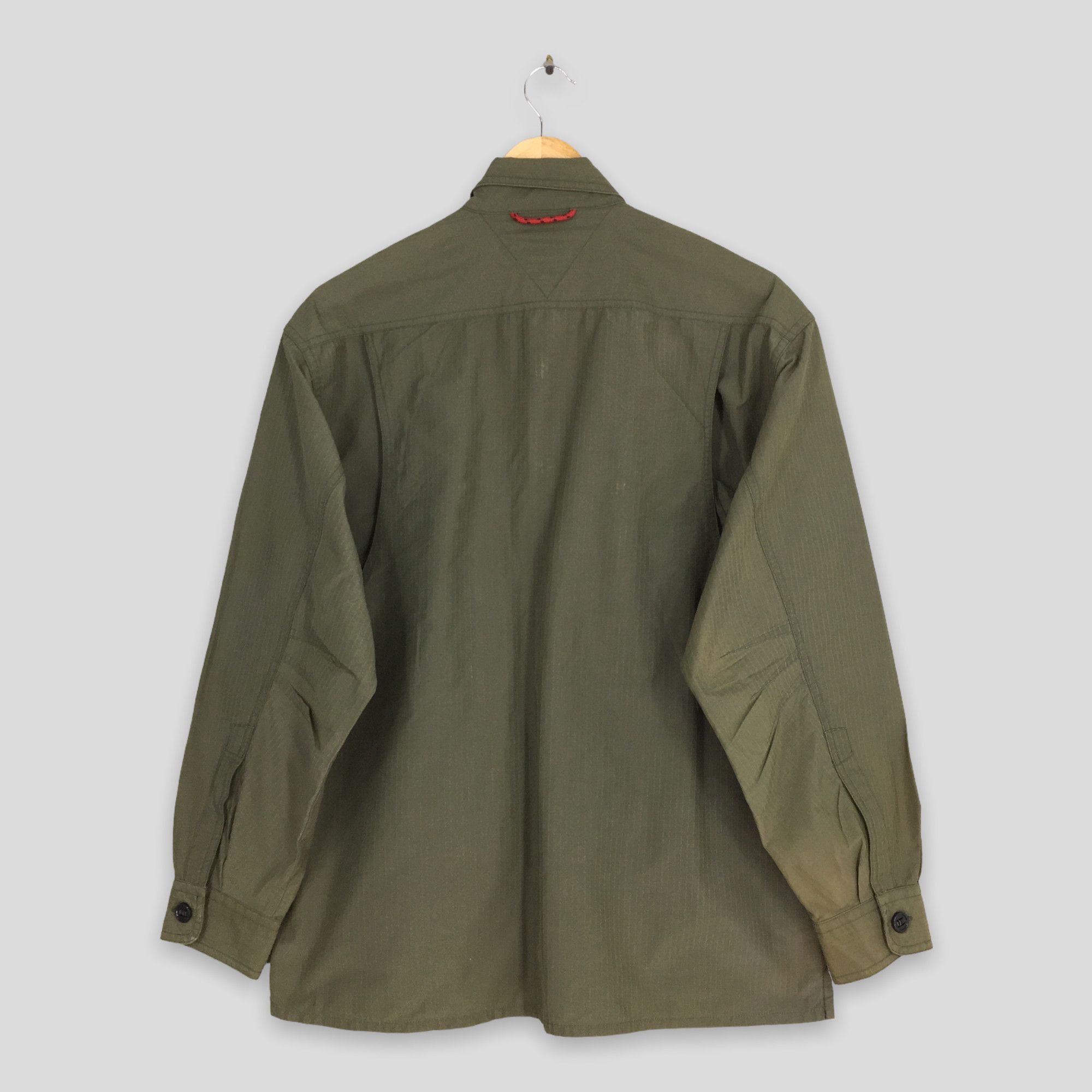 Tommy Hilfiger Vintage Tommy Hilfiger Olive Windbreaker Jacket Medium Size US M / EU 48-50 / 2 - 9 Thumbnail