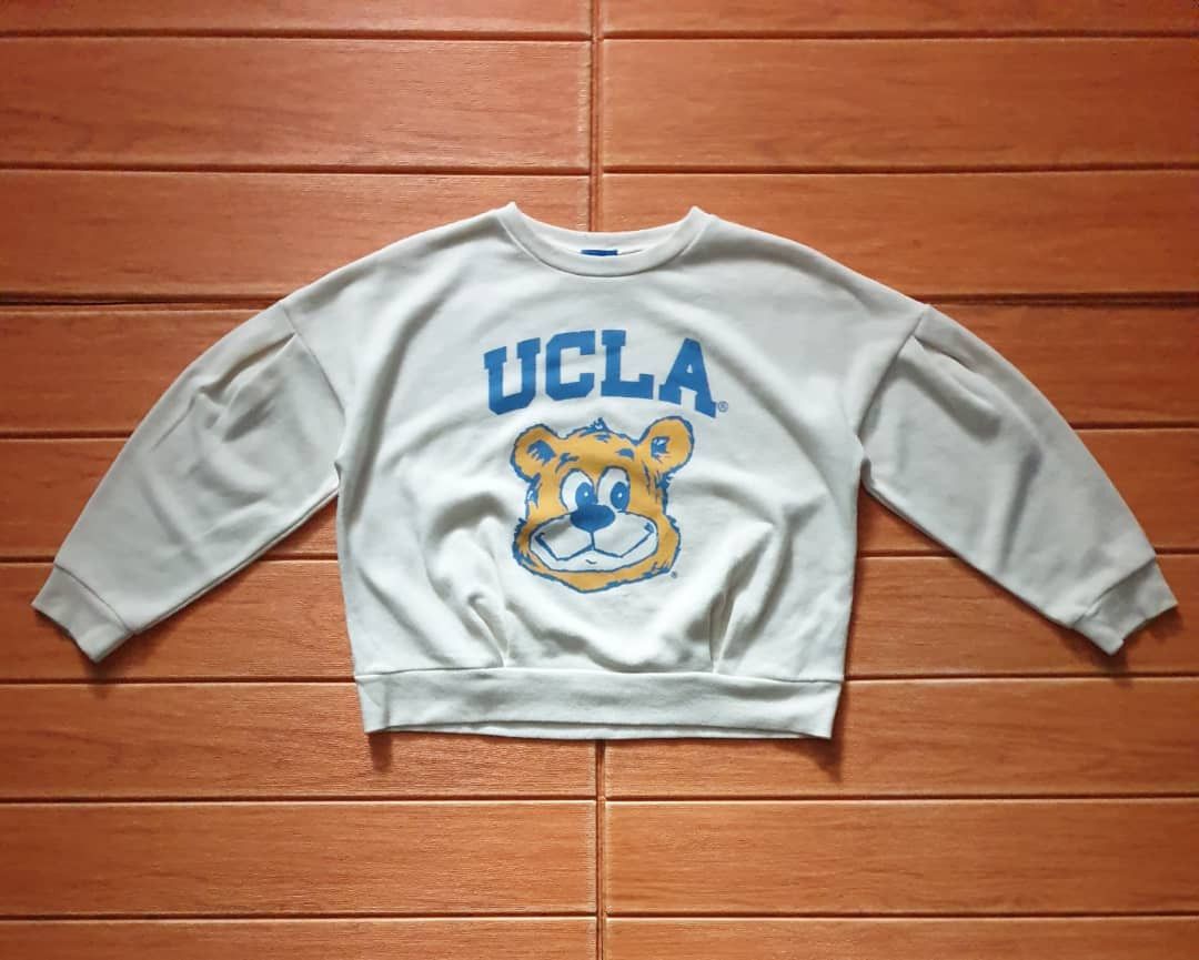 Japanese Brand UCLA crop top hoodie sweater Size XXS / US 00 / IT 34 - 1 Thumbnail