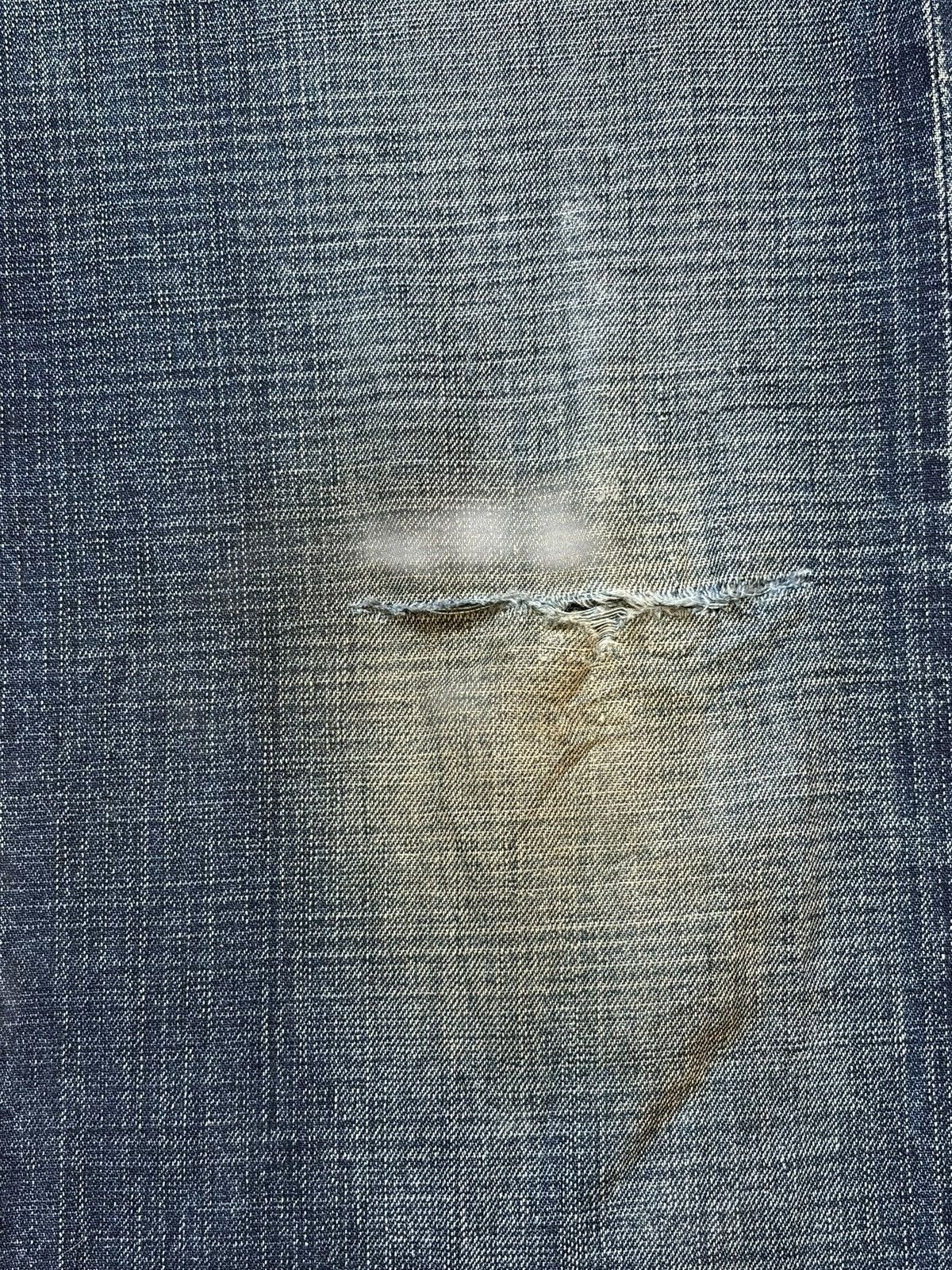 Diesel Vintage Italy Diesel Blue Wash Distressed Baggy Jeans Size US 31 - 3 Thumbnail